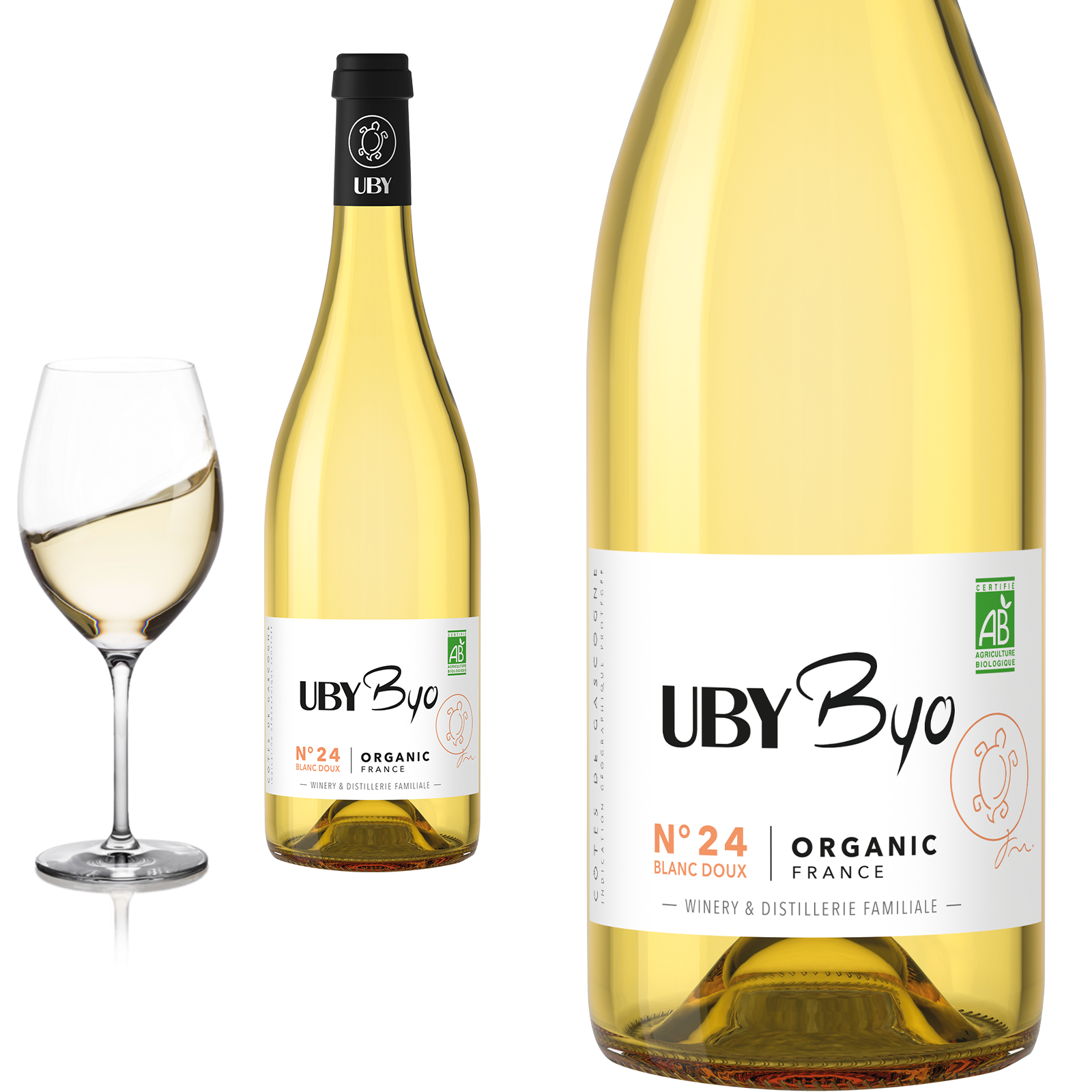 2023 BIO Uby N° 24 Blanc doux von Domaine d'Uby - Weißwein