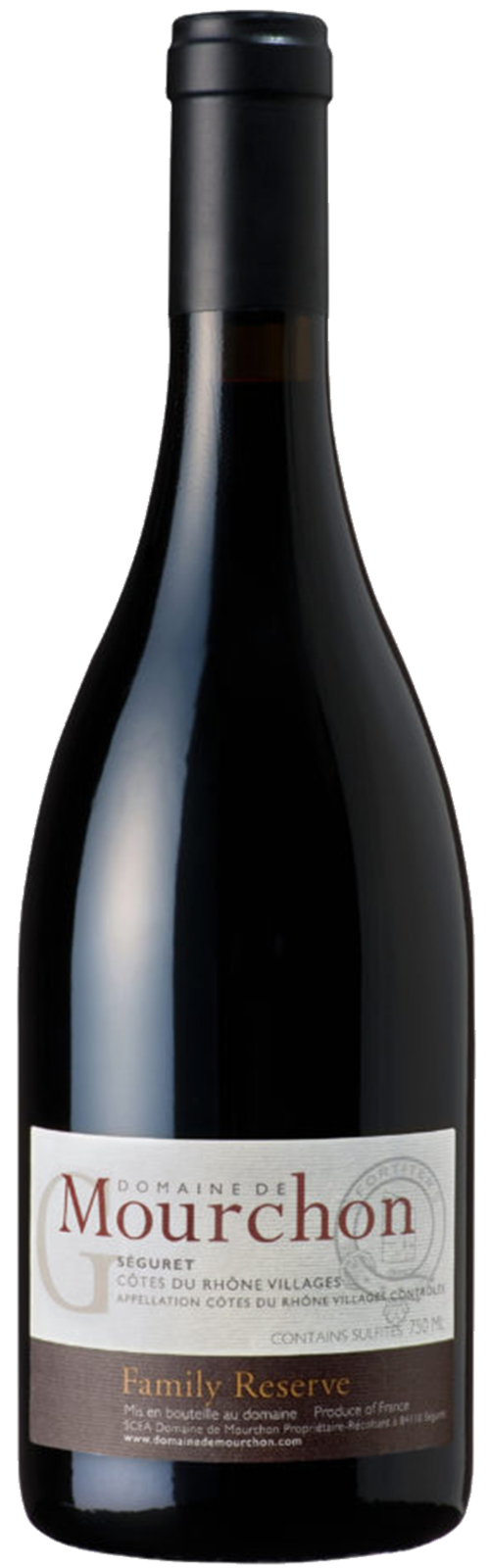 2015 Seguret Côtes du Rhône Villages FAMILY RÉSERVE Grenache von Domaine de Mourchon  - Rotwein
