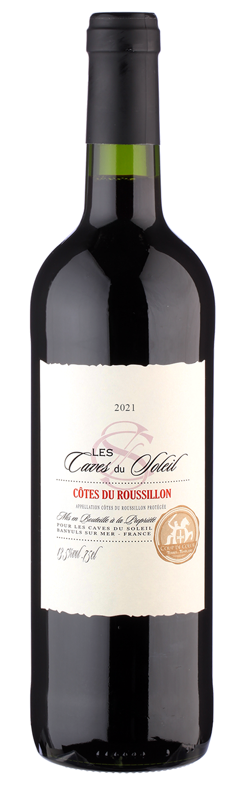 2021 Côtes du Roussillon rouge Les Caves du Soleil - Terres des Templiers - Rotwein