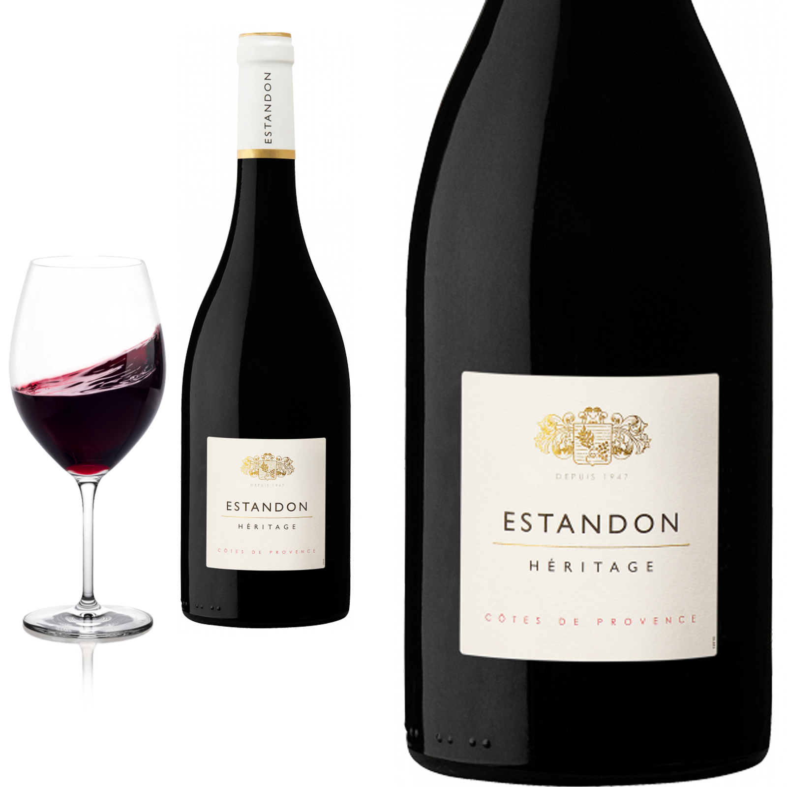 2022 Heritage rouge Cotes de Provence von Estandon -Rotwein