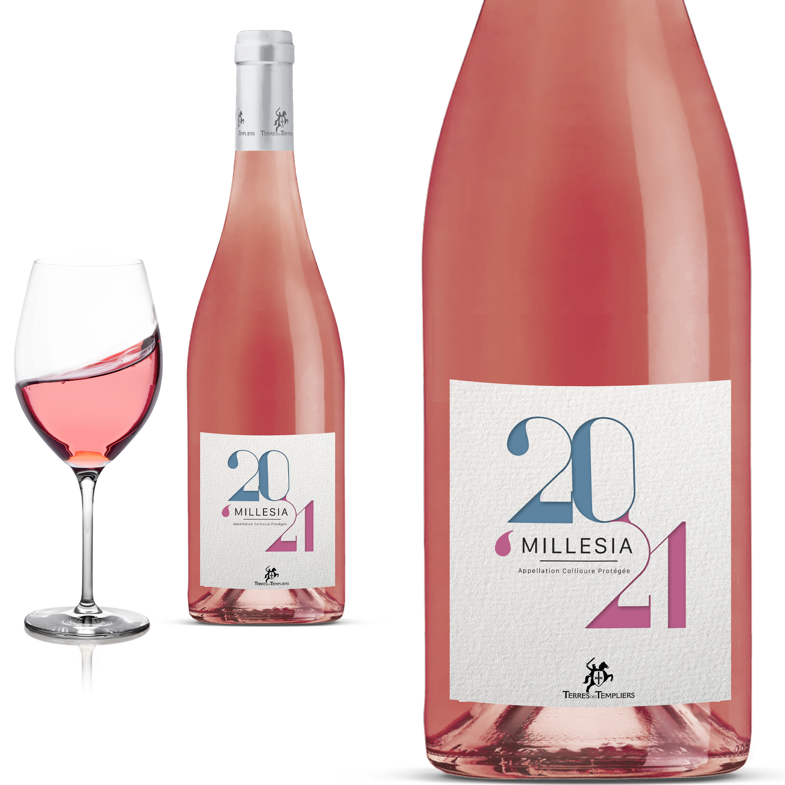 2021 Collioure Rosé Millesia von Terres des Templiers - Roséwein