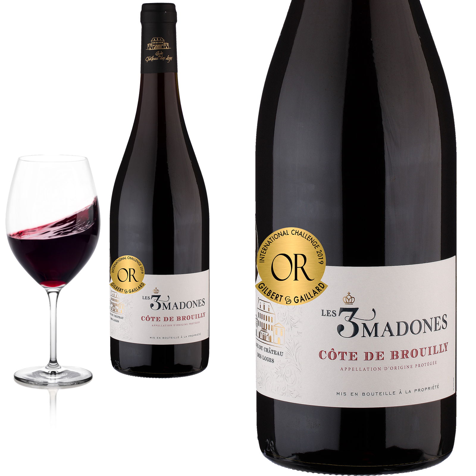 2022 Côte de Brouilly Les 3 Madones von Cave du Château des Loges - Rotwein
