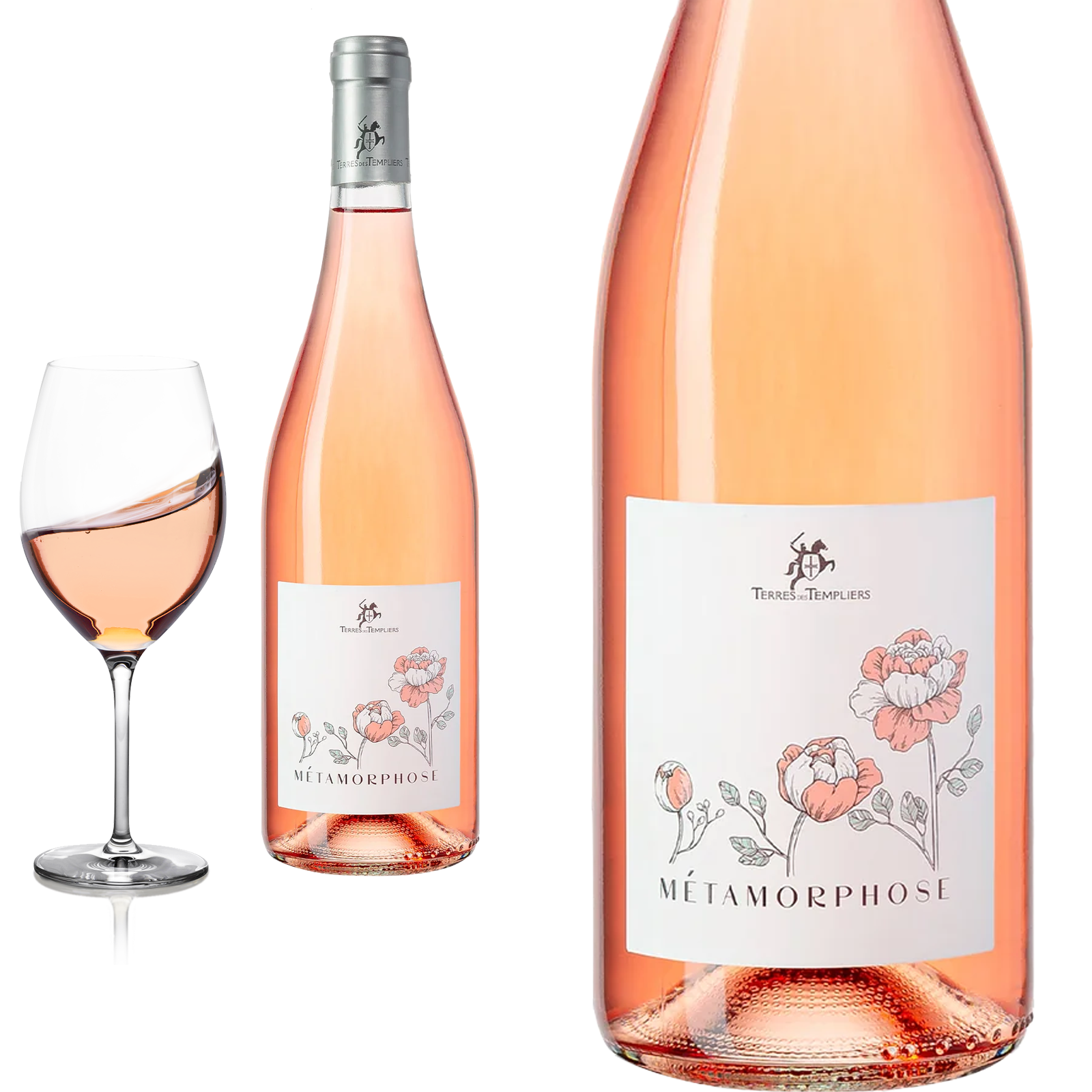 2023 Collioure Rosé Cuvée MÉTAMORPHOSE von Terres des Templiers - Roséwein