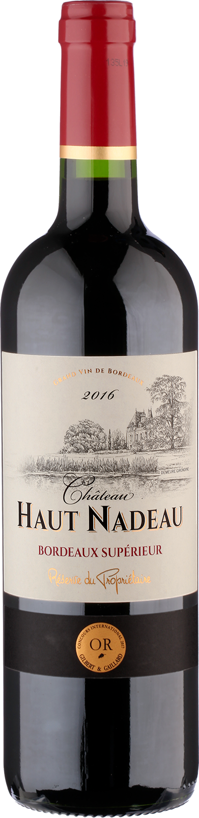2016 Bordeaux Supérieur von Château Haut Nadeau - Rotwein