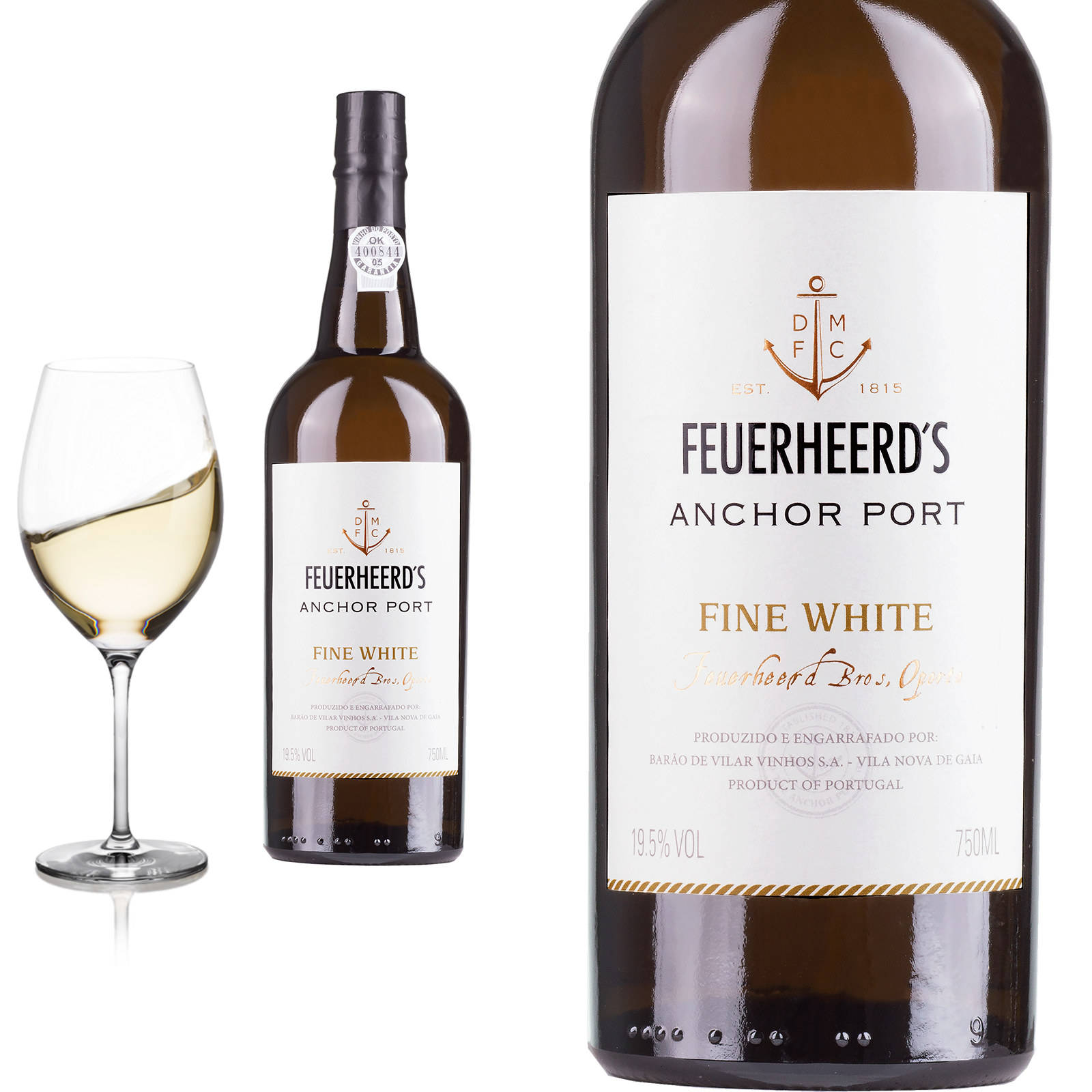 Fine White Port FEUERHEERD´S ANCHOR von Barao de Vilar -  Portwein