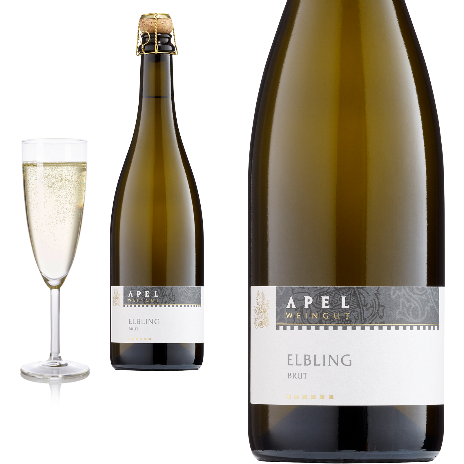Elbling Sekt brut von Weingut Hubertus M. Apel - Sekt