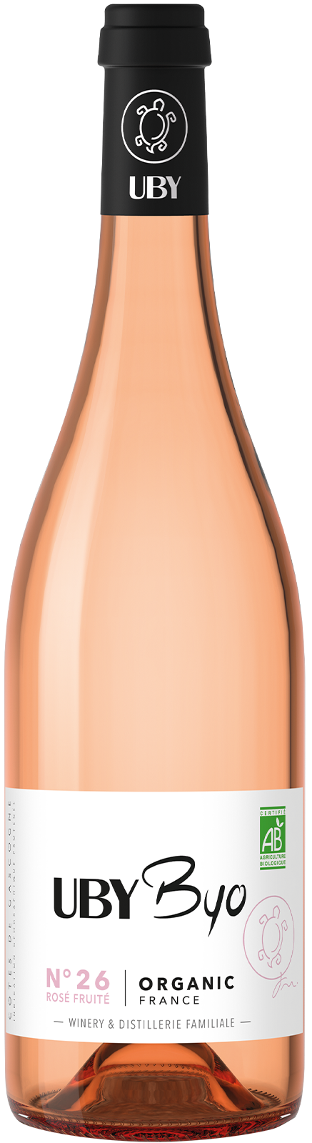 2023 BIO Uby N° 26 Rosé Côtes de Gascogne von Domaine d'Uby - Roséwein