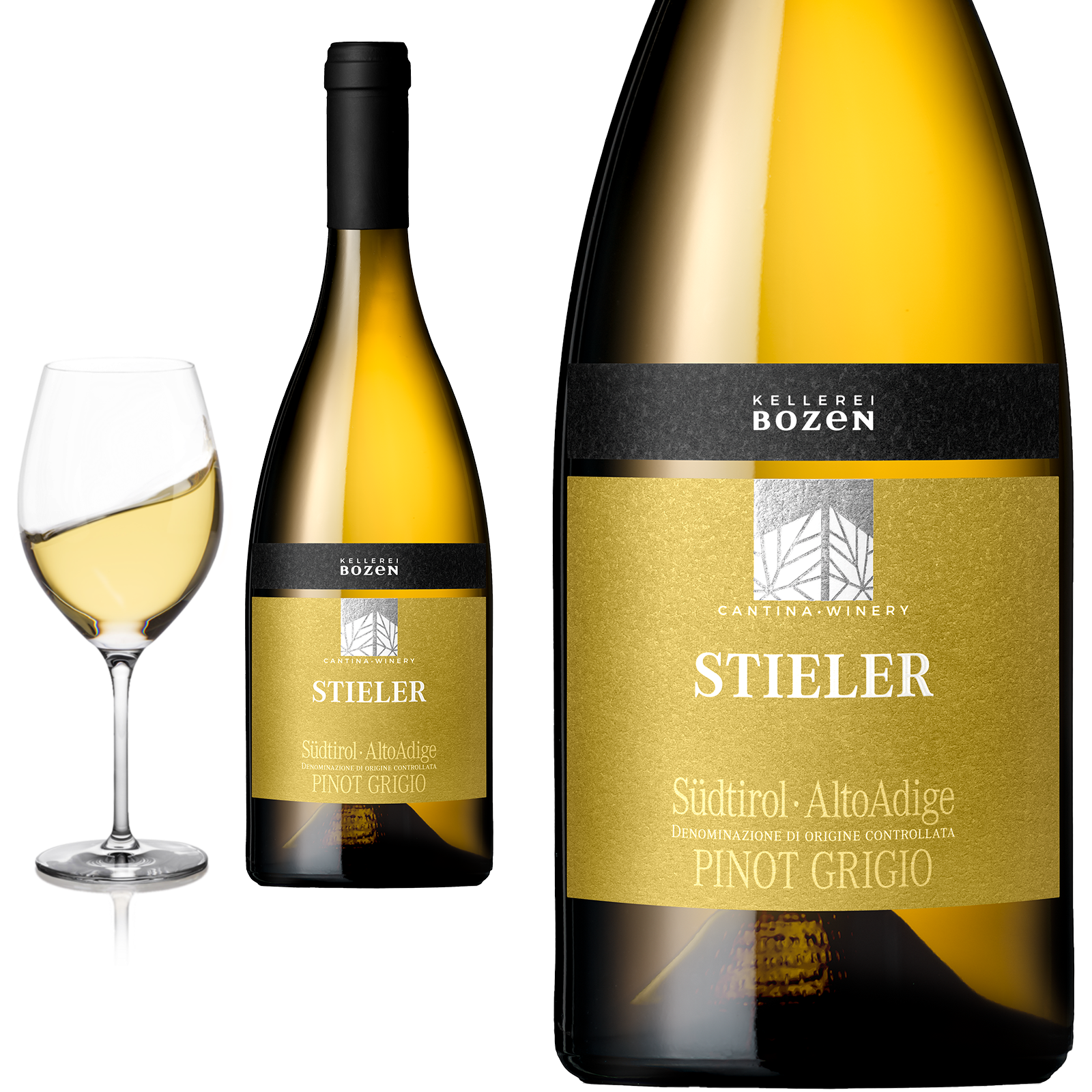 2023 Stieler PINOT GRIGIO  Südtirol von Kellerei Bozen/Gries - Weißwein
