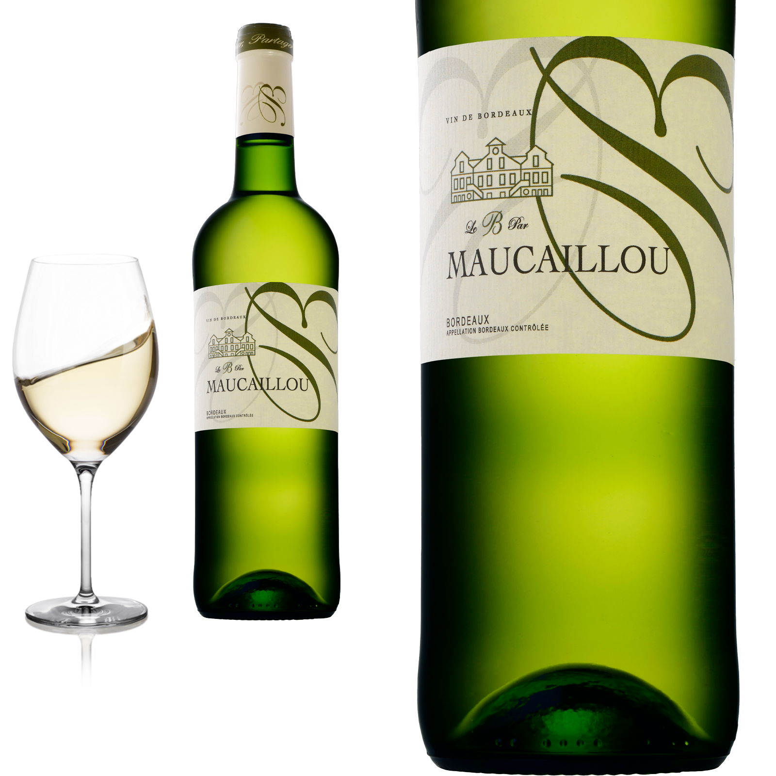 2022 Bordeaux blanc Le B par Maucaillou  - Weißwein