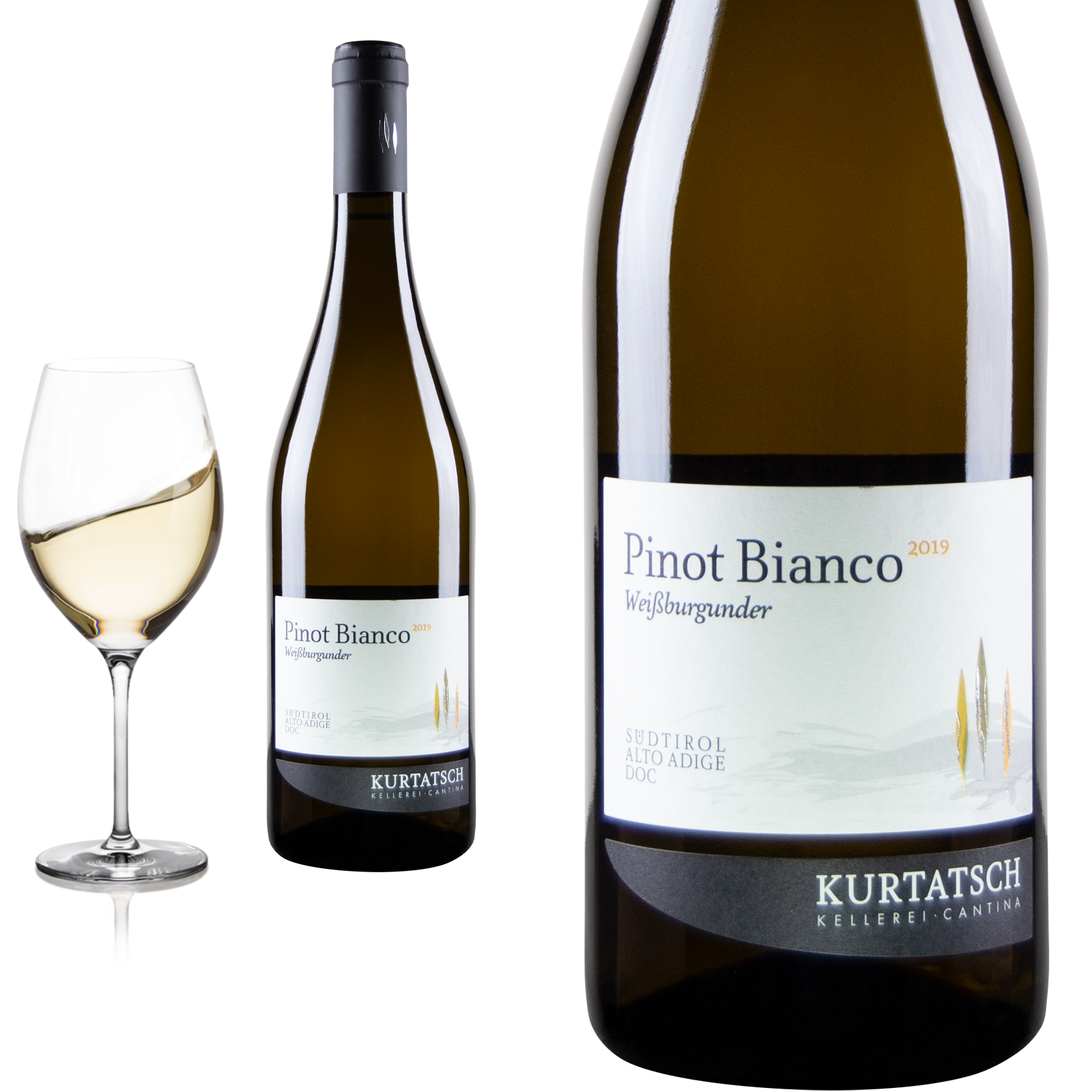 2019 Weißburgunder Südtirol von Kellerei Kurtatsch - Weißwein
