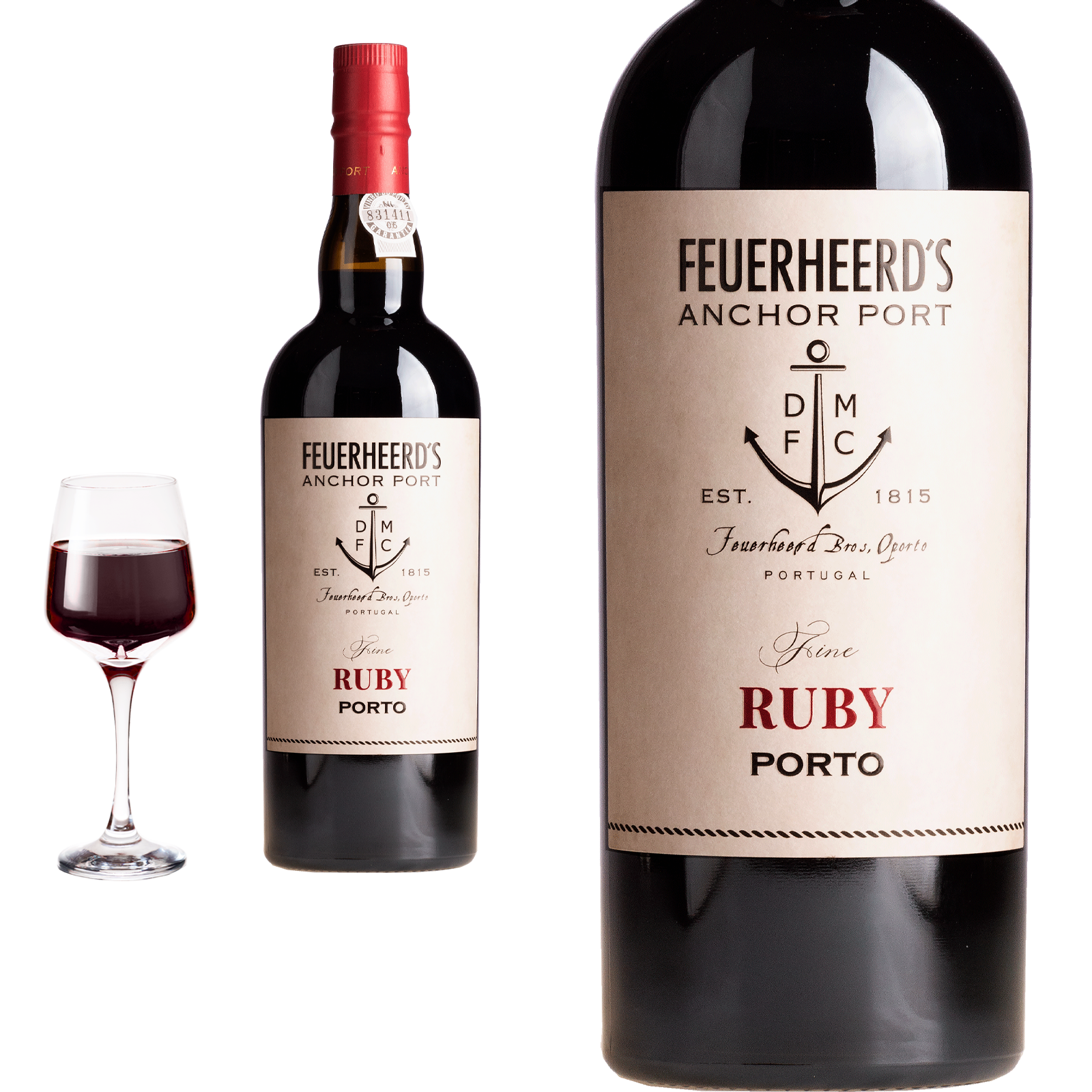 Fine Ruby Port FEUERHEERD´S ANCHOR von Barao de Vilar -  Portwein