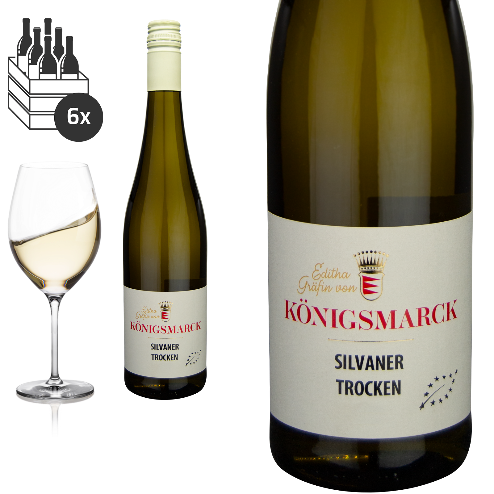 2022 Bio Silvaner trocken Rheinhessen Editha Gräfin von Königsmarck - Weißwein