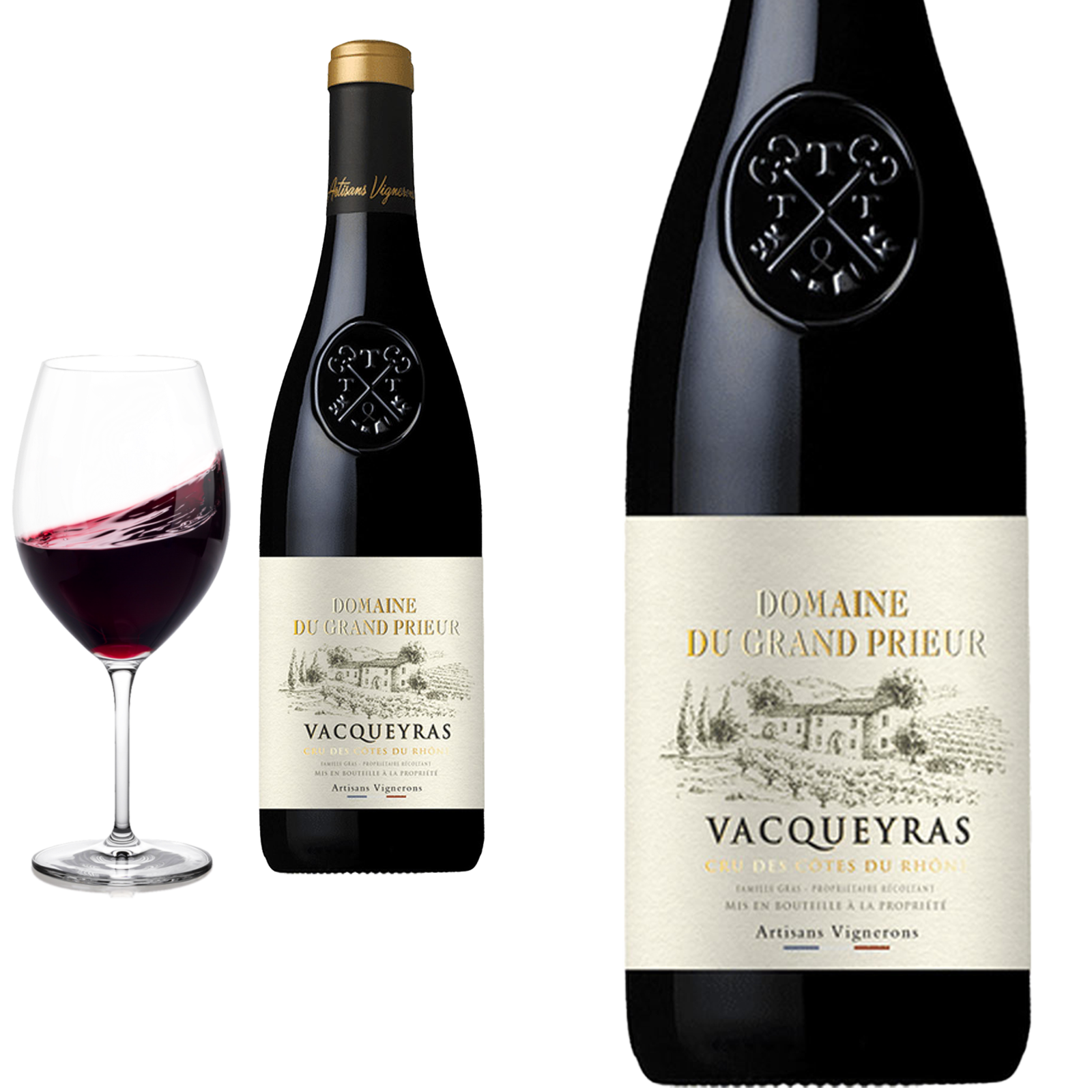 2023 Vacqueyras von Domaine du Grand Prieur - Rotwein