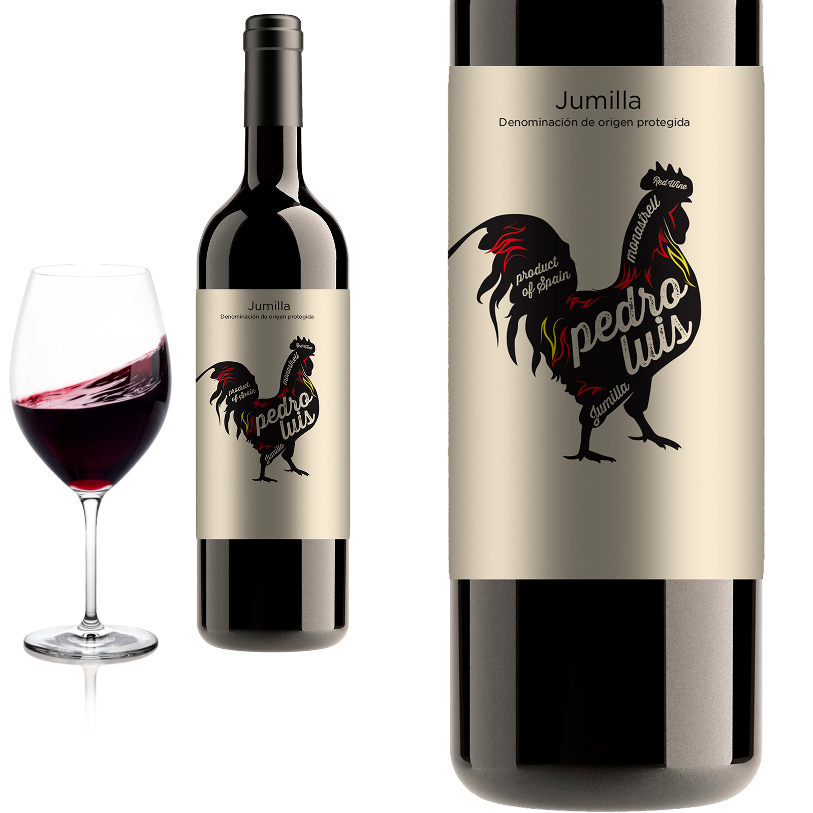 2022 Jumilla Monsatrell Gallo Pedro Luis von Bodega Alceno - Rotwein