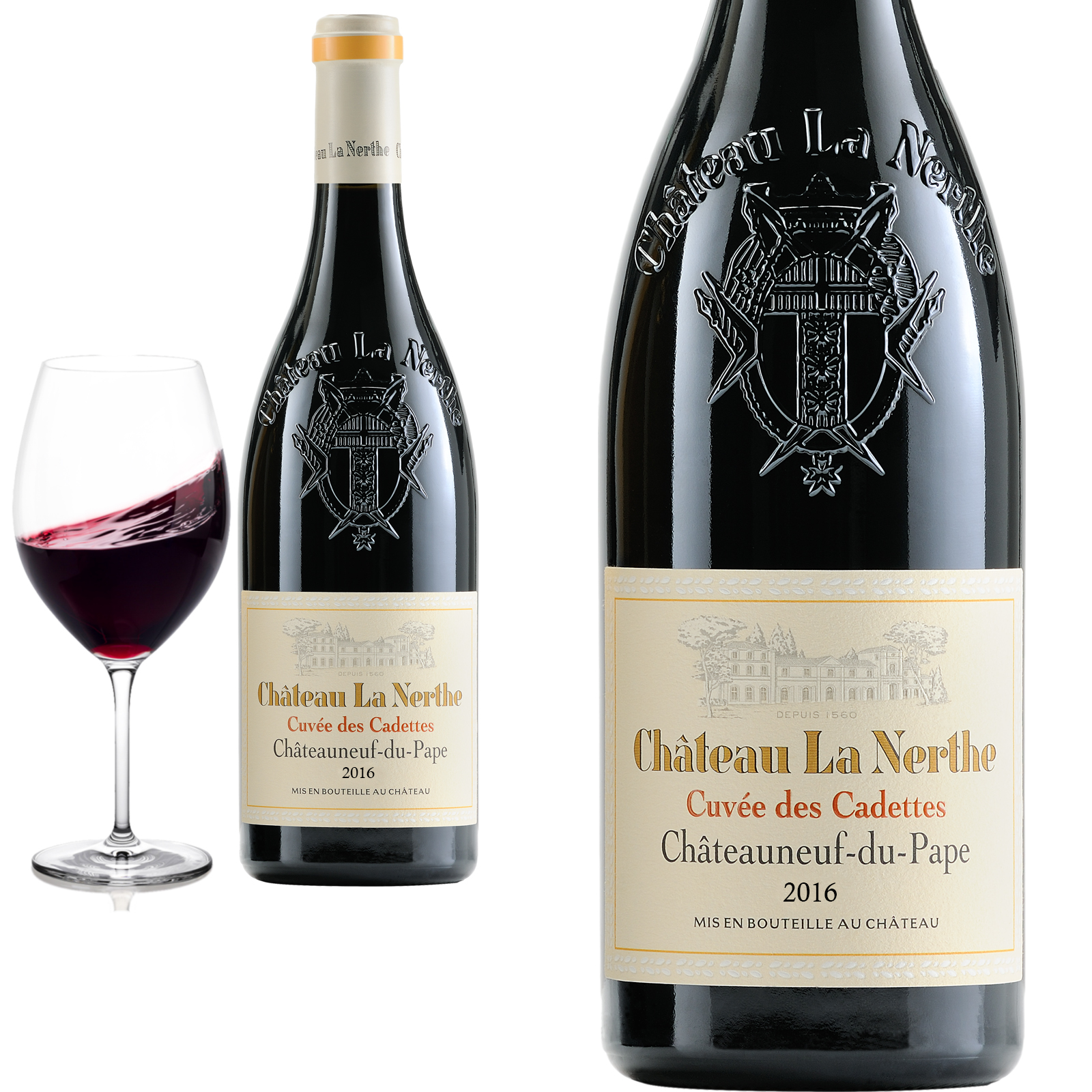 2016 Châteauneuf-du-Pape Cuvée des Cadettes von Château la Nerthe - Rotwein
