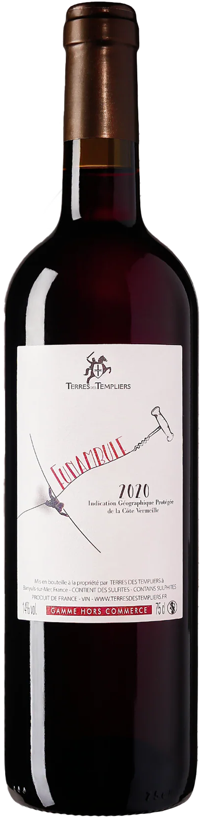 2020 Côte Vermeille  IGP  Terres des Templiers - Rotwein