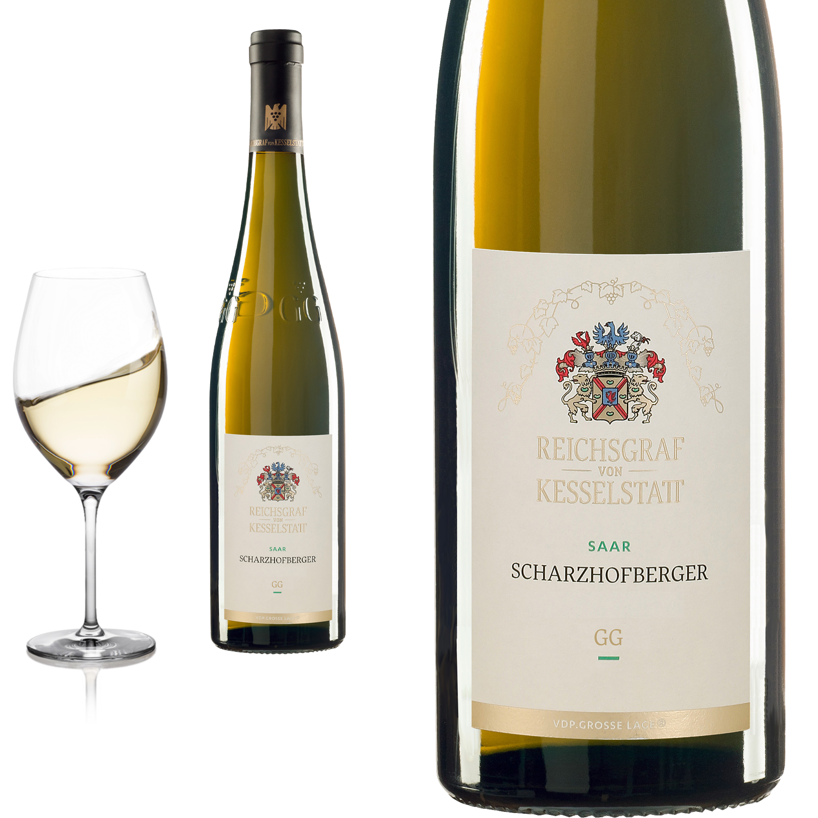 2017 Scharzhofberger Saar Riesling GG VDP Große Lage Reichsgraf von Kesselstatt - Weißwein