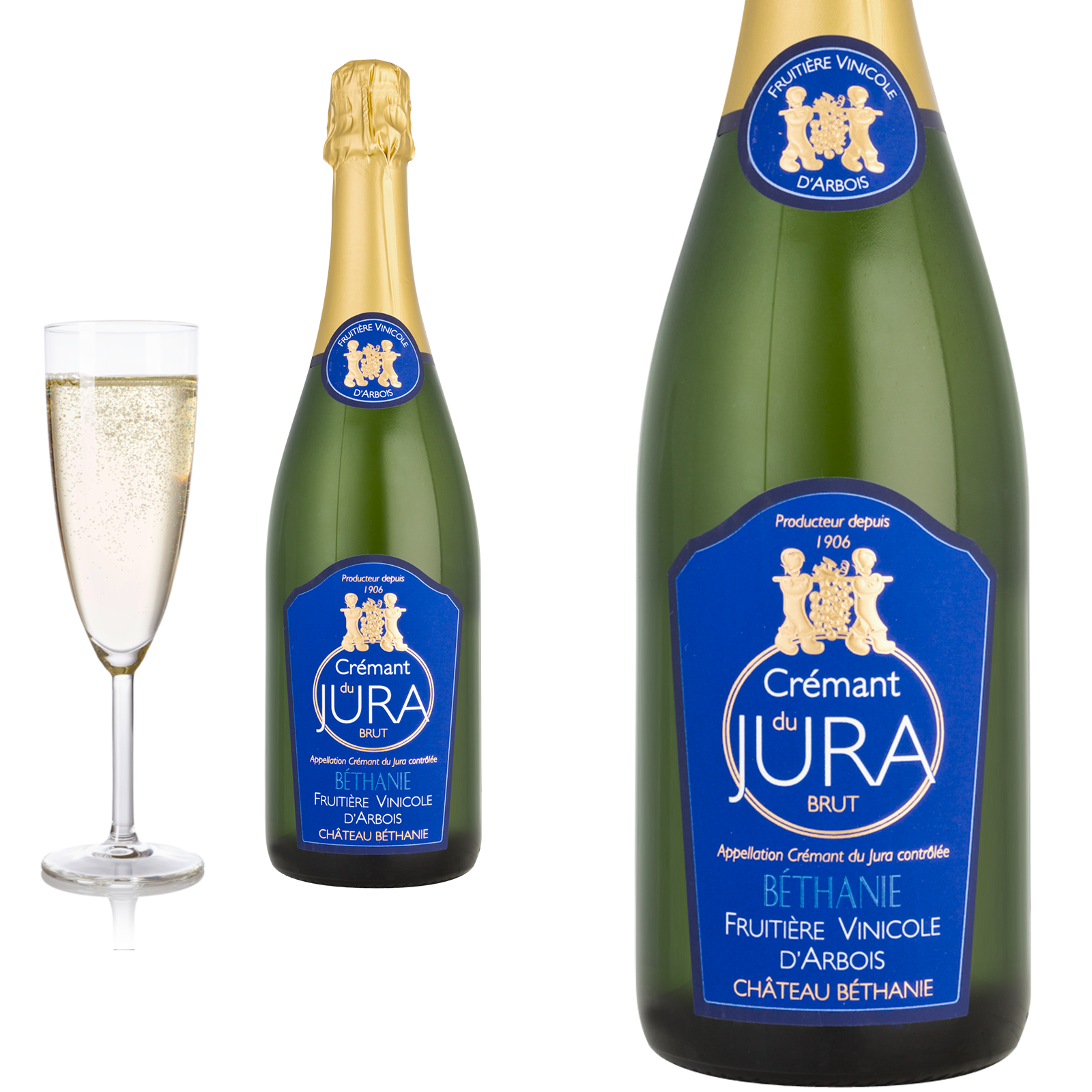 Crémant Jura Bethanie, Arbois Blanc trocken vom Château Béthanie