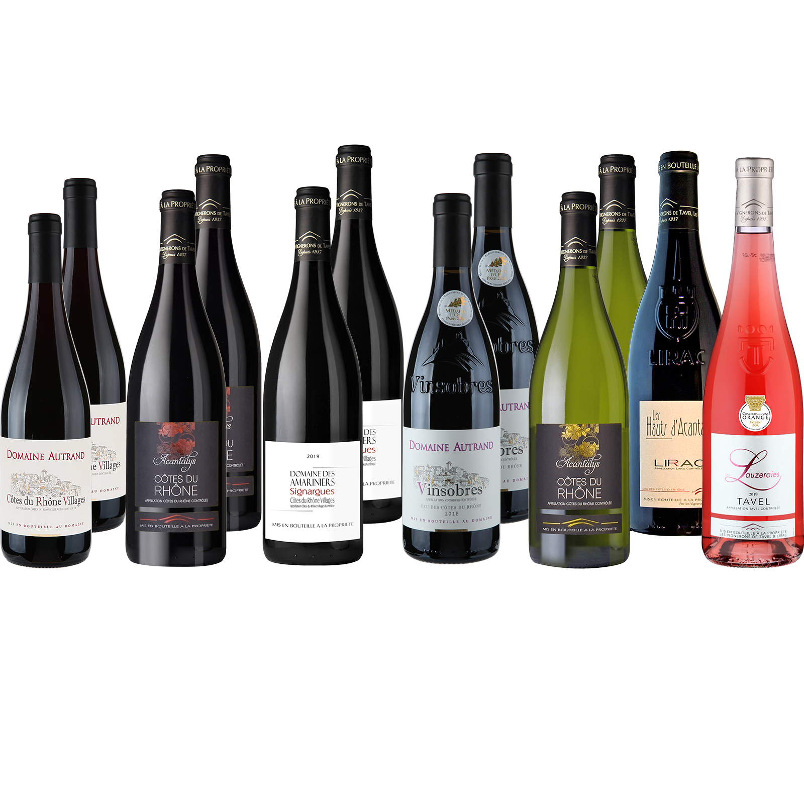 12 Flaschen Sparpaket Vallée du Rhône