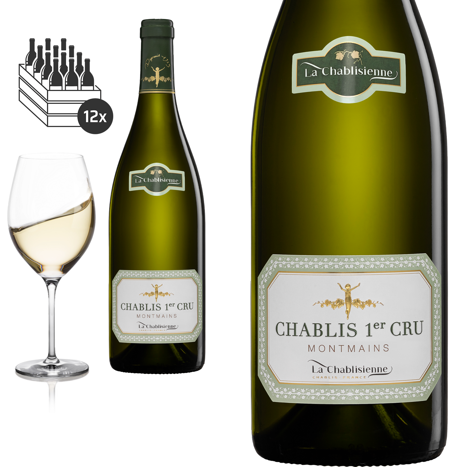 2022 Chablis 1er Cru MONTMAINS von La Chablisienne  - Weißwein