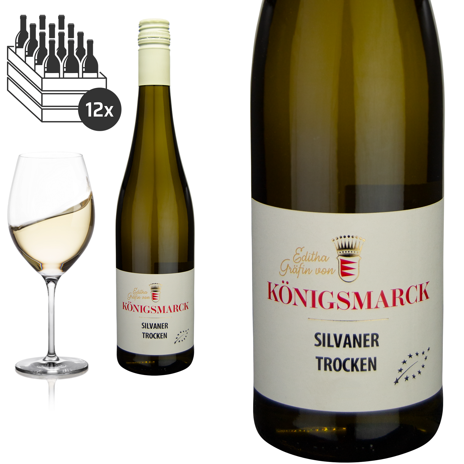 2022 Bio Silvaner trocken Rheinhessen Editha Gräfin von Königsmarck - Weißwein