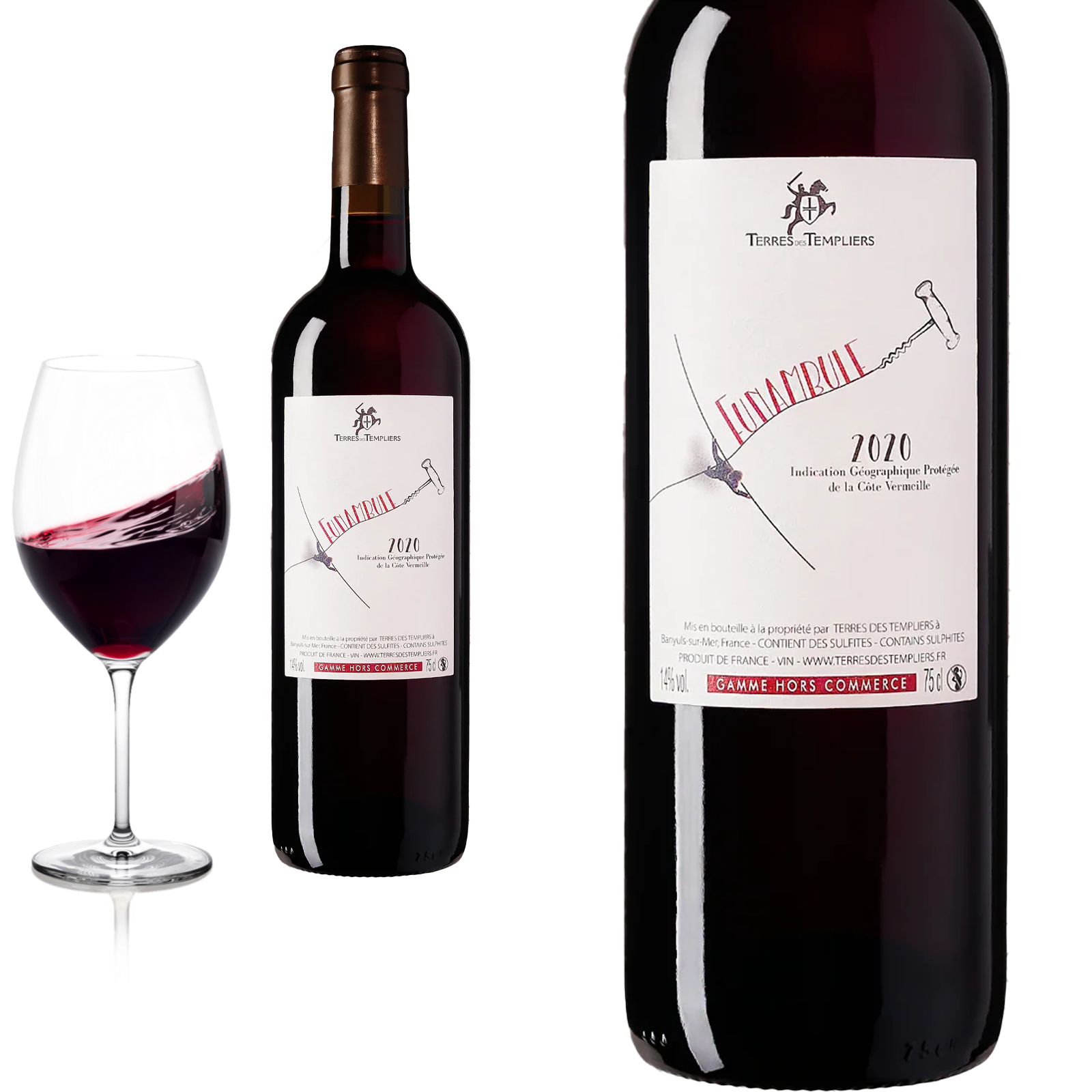 2020 Côte Vermeille  IGP  Terres des Templiers - Rotwein
