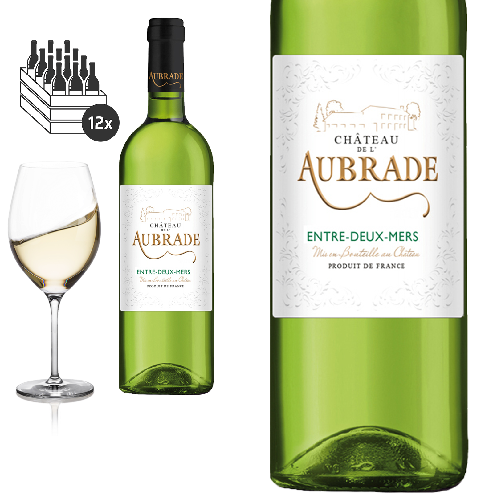 2020 Bordeaux blanc sec Château de l'Aubrade - Weißwein