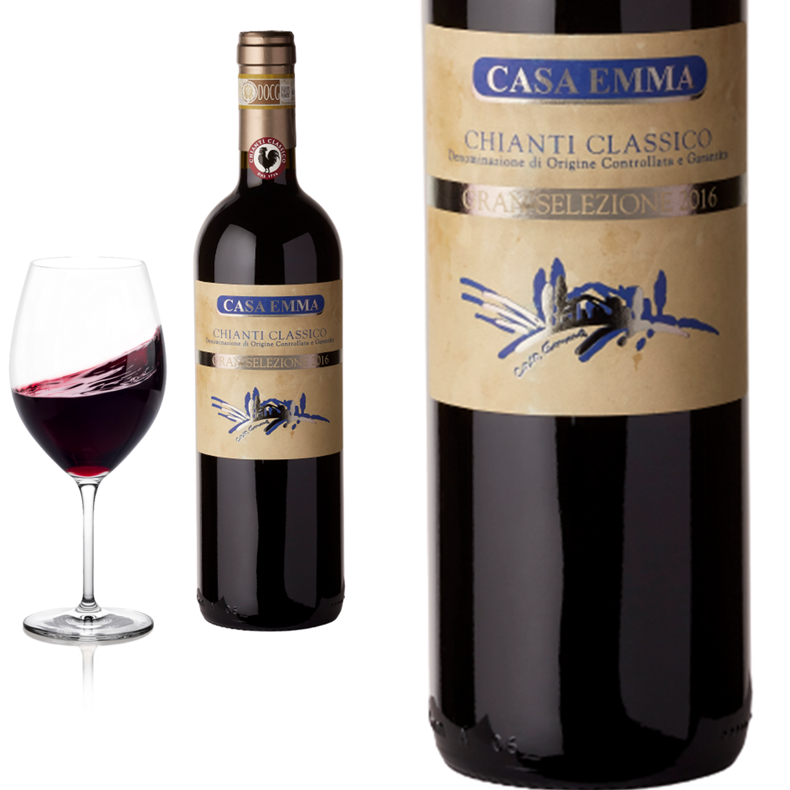 2017 Chianti Classico Gran Selezione DOCG von Casa Emma - Rotwein