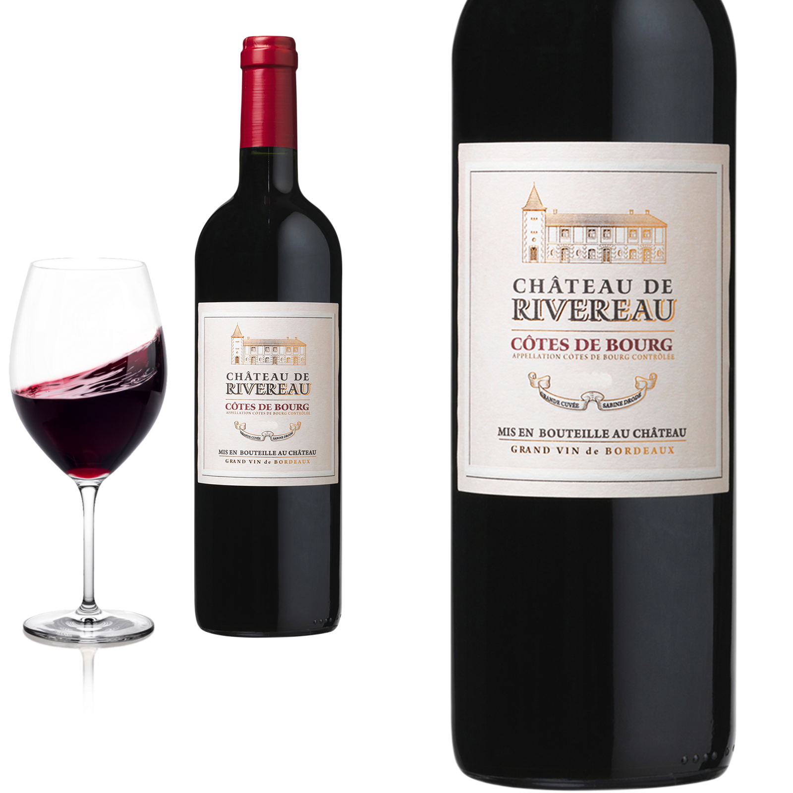 2019 Côtes de Bourg von Château de Rivereau - Rotwein