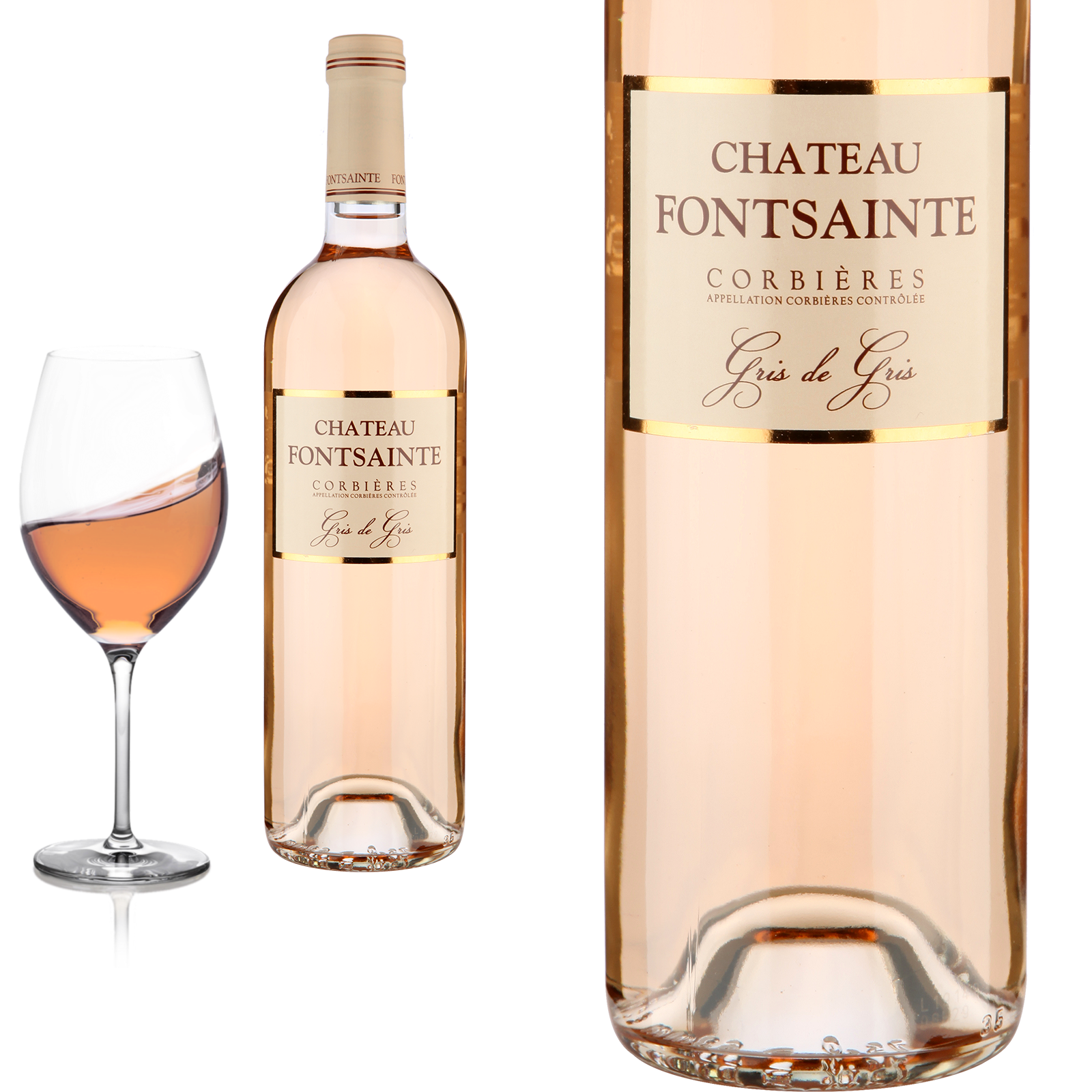 2024 Corbières Rosé Gris de Gris von Château Fontsainte - Roséwein