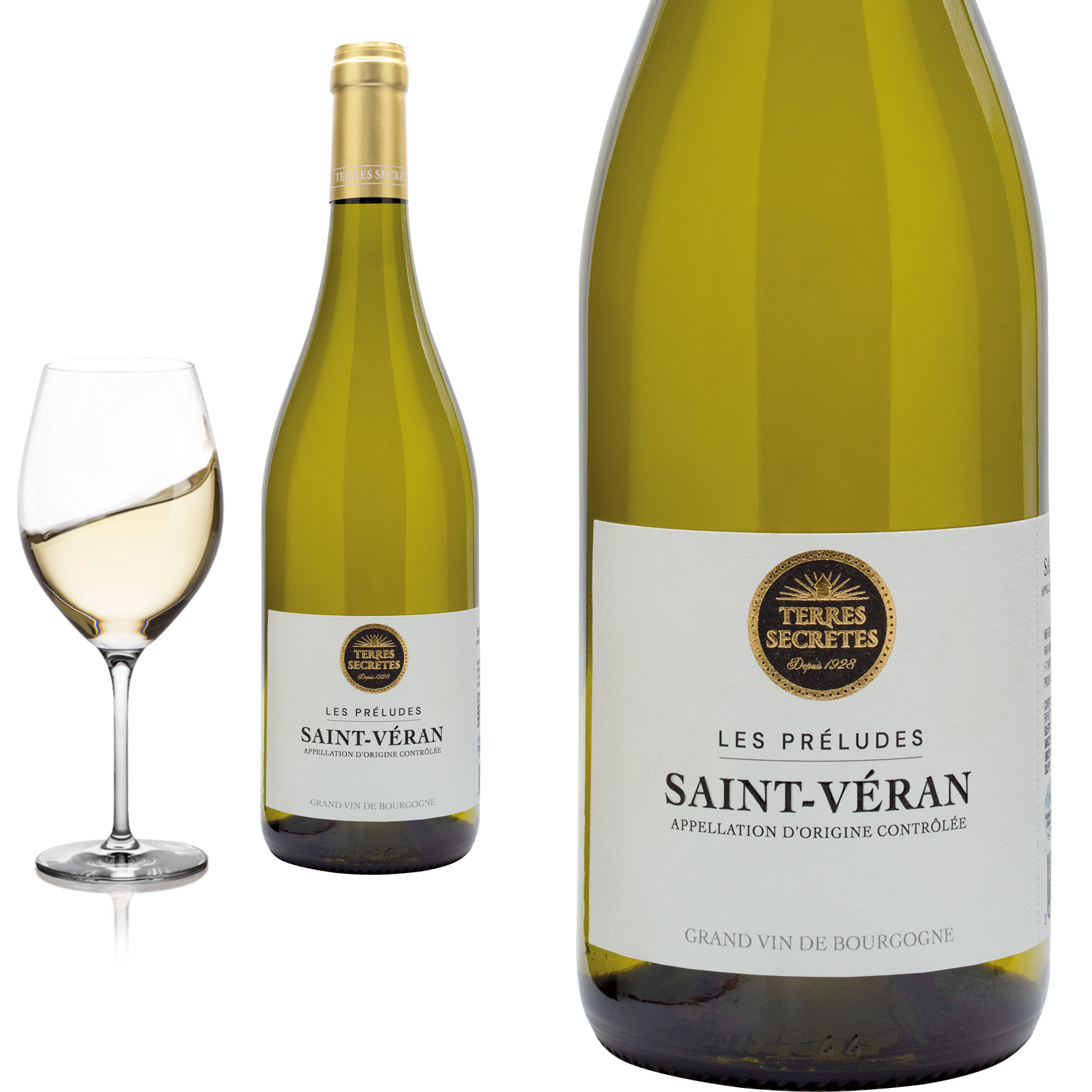 2023 Saint-Véran LES PRELUDES Chardonnay  von Vignerons Terres Secretes - Weißwein
