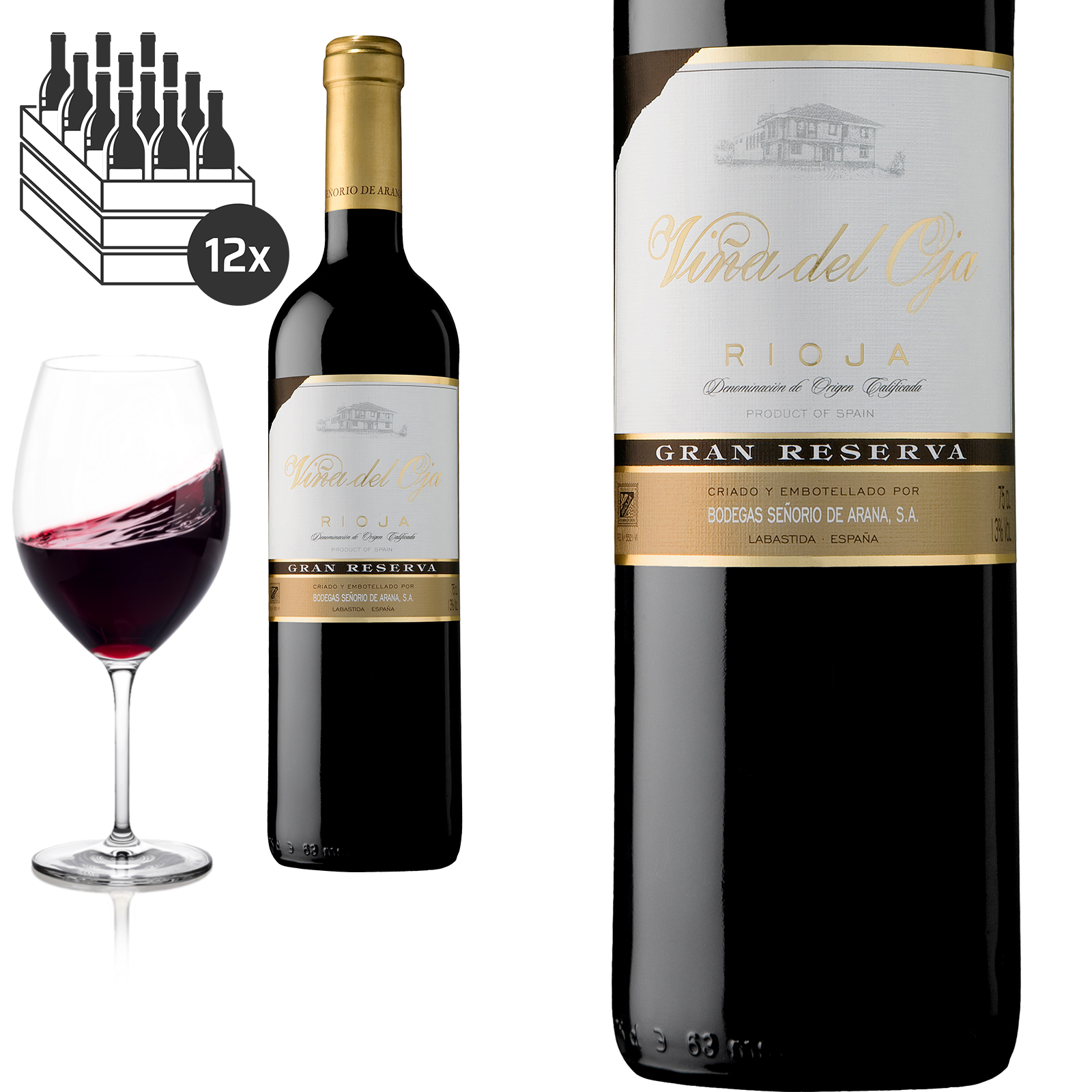 2016 Rioja GRAN RESERVA Vina del Oja von Bodegas Senorio de Arana - Rotwein