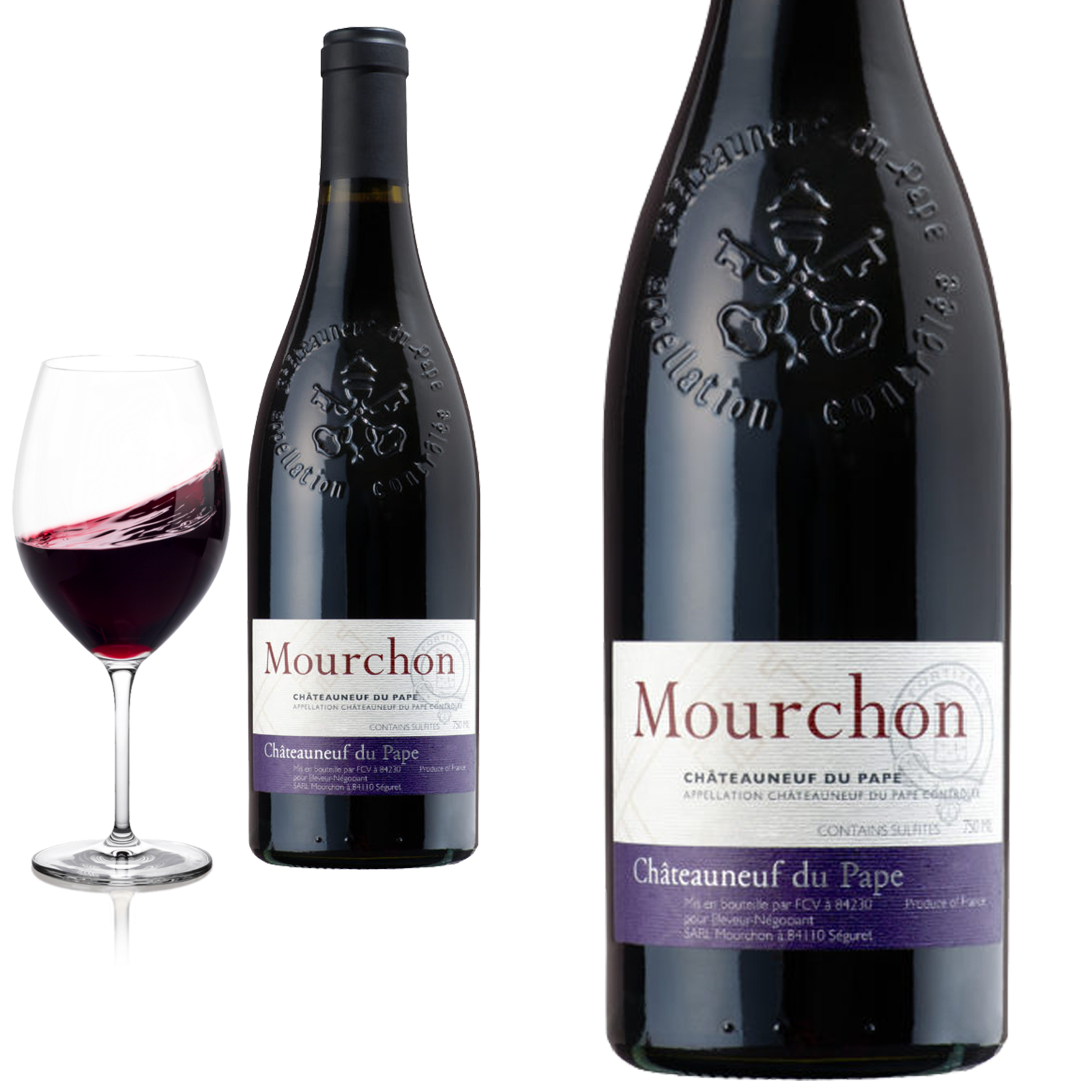 2015 Chateauneuf du Pape von Domaine de Mourchon  - Rotwein