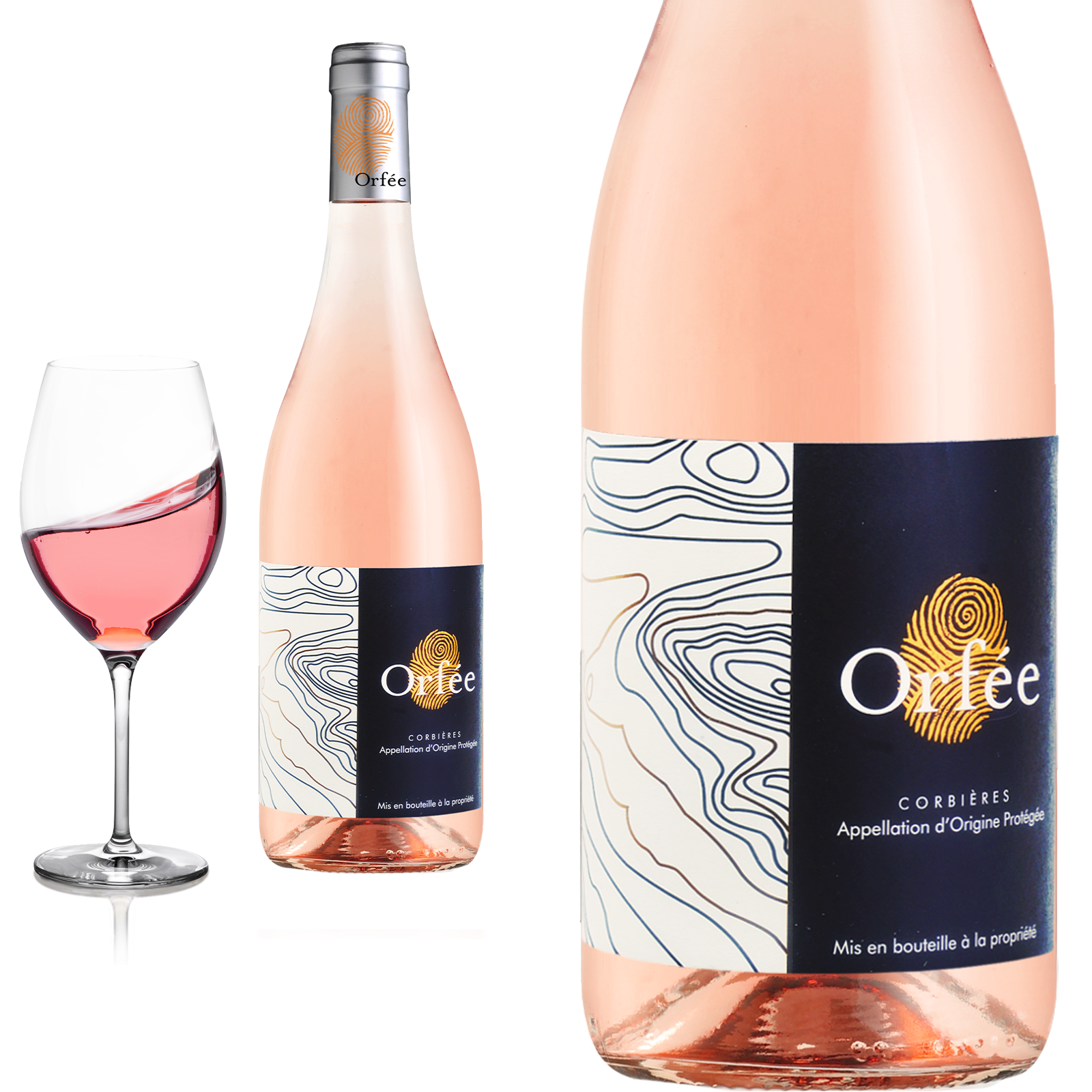 2021 Corbières rose Cuvée Orfée Celliers d'Orfée - Ornaisons - Roséwein