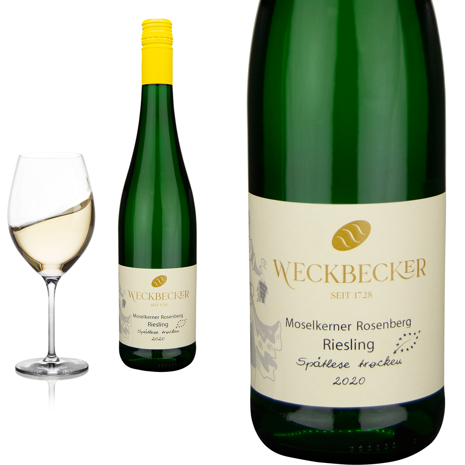 2022 Bio Riesling Mosel trocken von Weingut Weckbecker - Weißwein