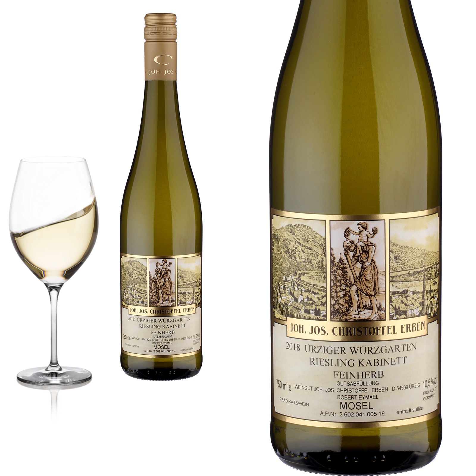 2020 Ürziger Würzgarten Riesling Kabinett feinherb Weingut Joh.Jos. Christoffel Ürzig