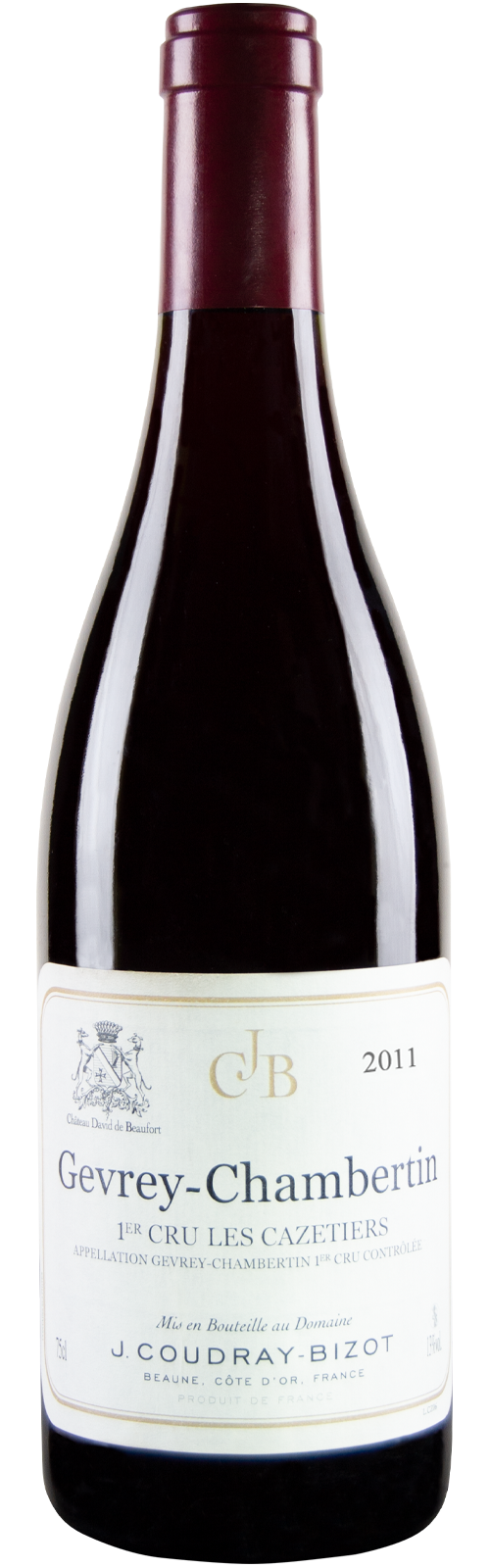 2011 Gevrey Chambertin Cru Les Cazetiers von J.Coudray-Bizot Château de Beaufort - Rotwein