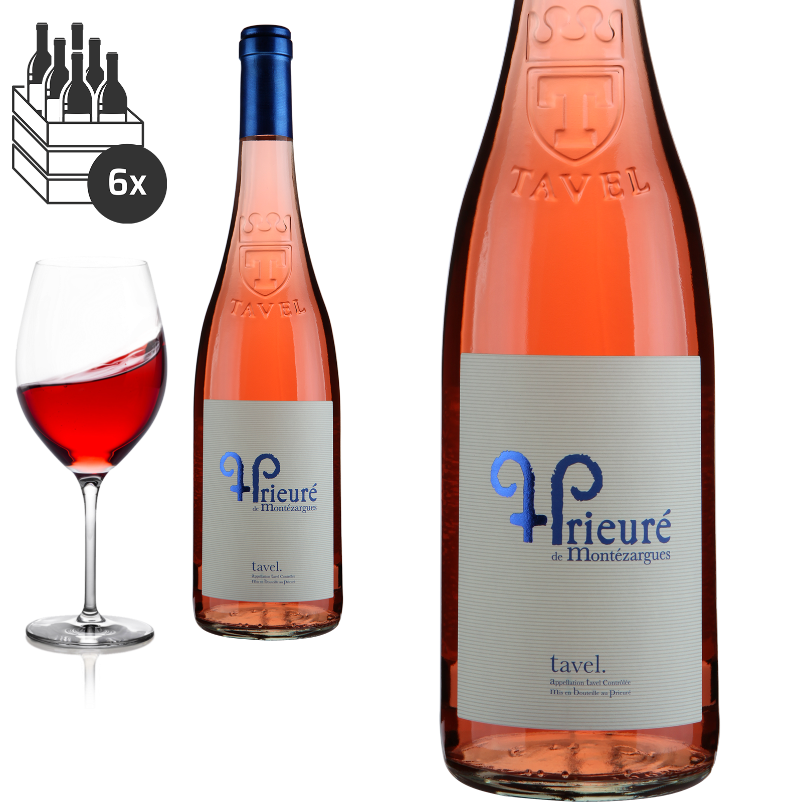 2023 Bio Tavel Prieuré de Montézargues von Domaine Prieuré - Roséwein