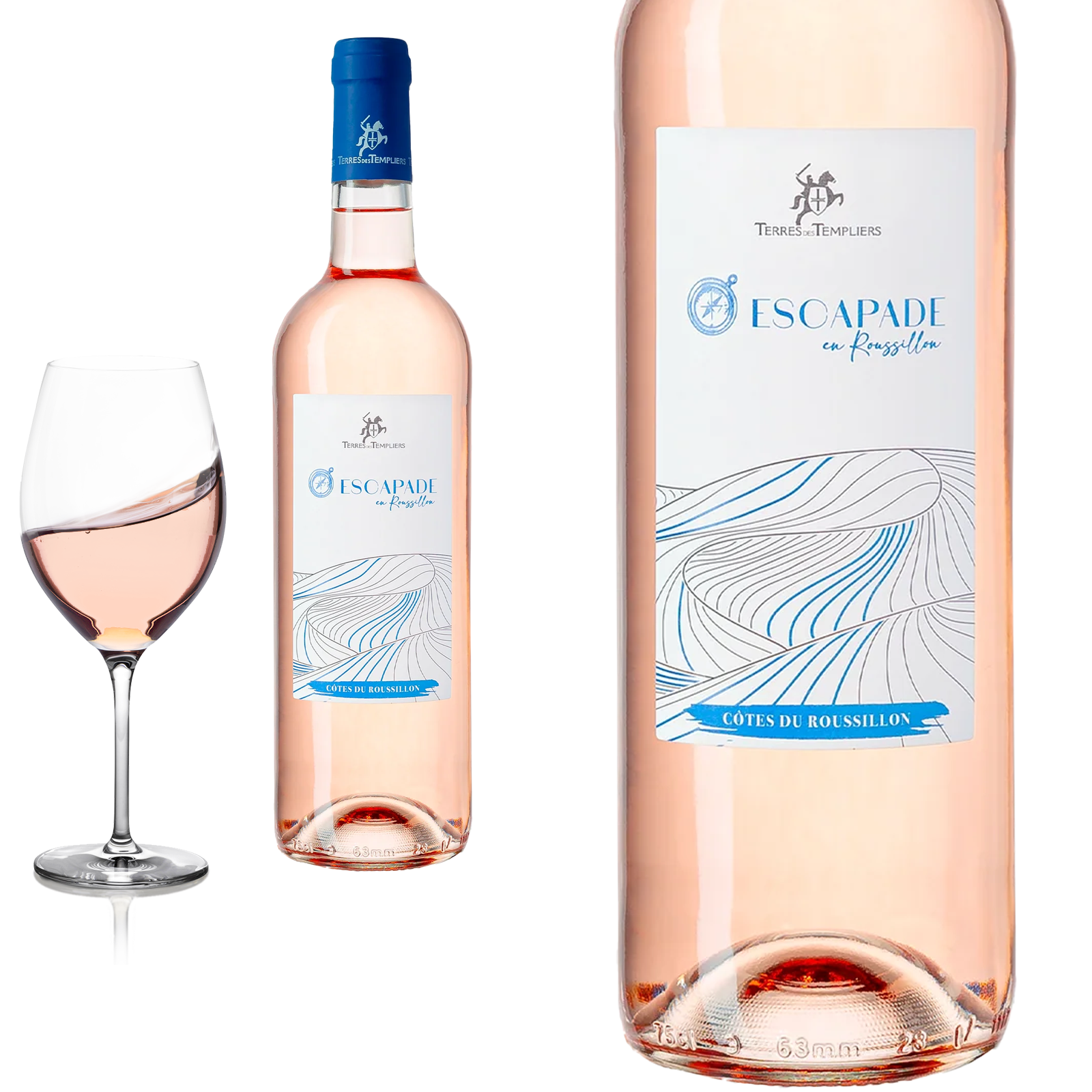 2023 ESCAPADE -  Côtes du Roussillon rosé - Terres des Templiers - Rosewein