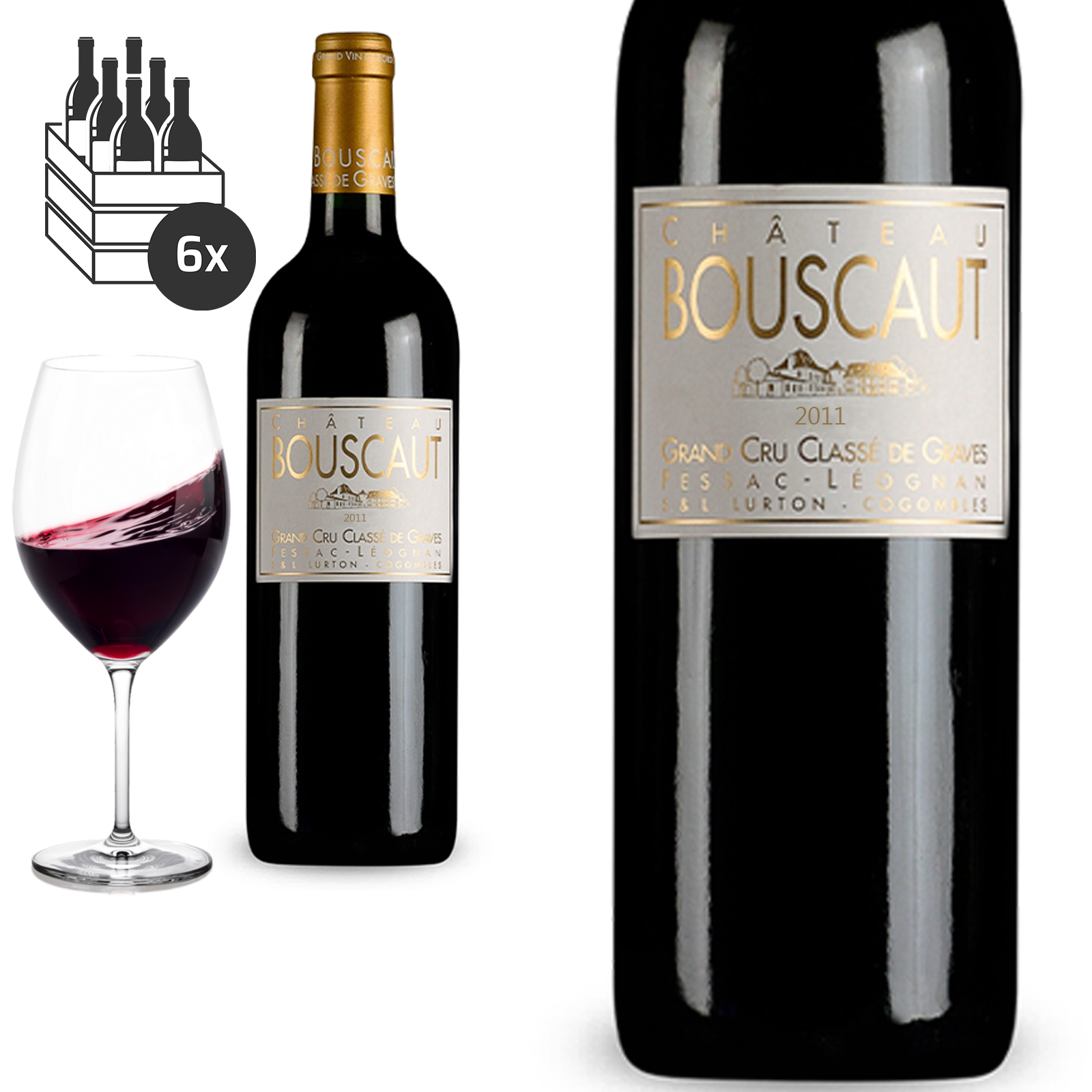 2011 Château Bouscaut Pessac-Léognan Grand Cru Classé de Graves - Rotwein