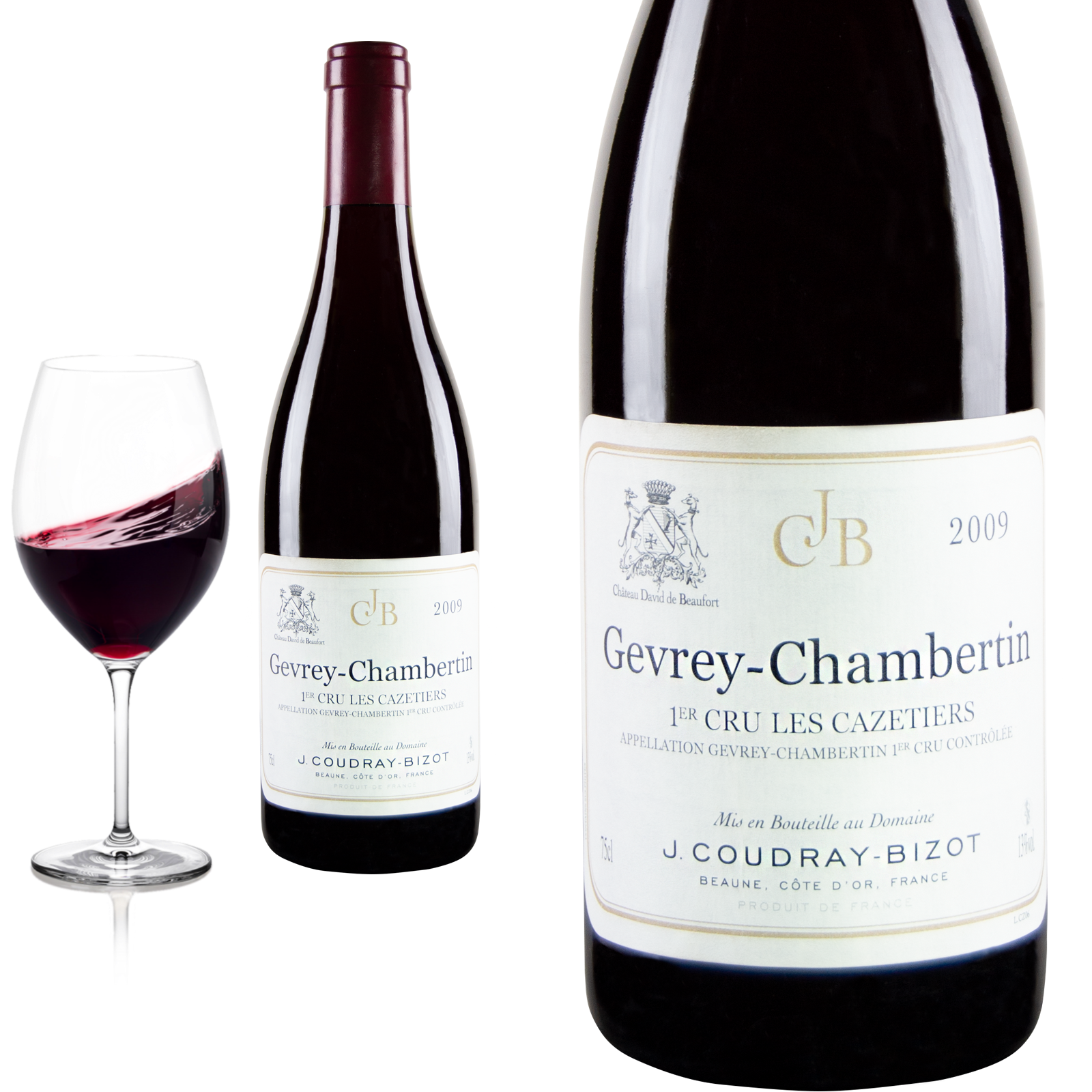 2009 Gevrey Chambertin !er Cru Les Cazetiers von J.Coudray-Bizot Château de Beaufort - Rotwein