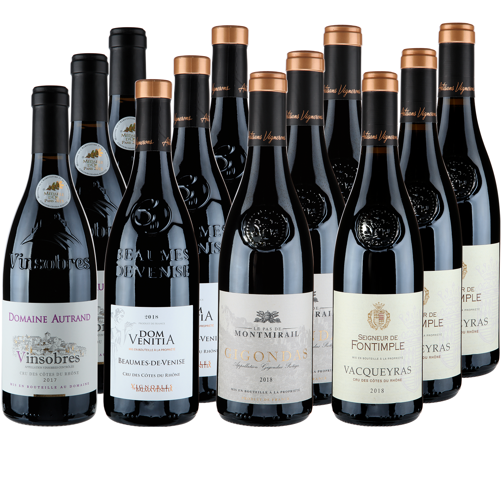 6 Flaschen Entdeckerpake Cru des Vacqueyras