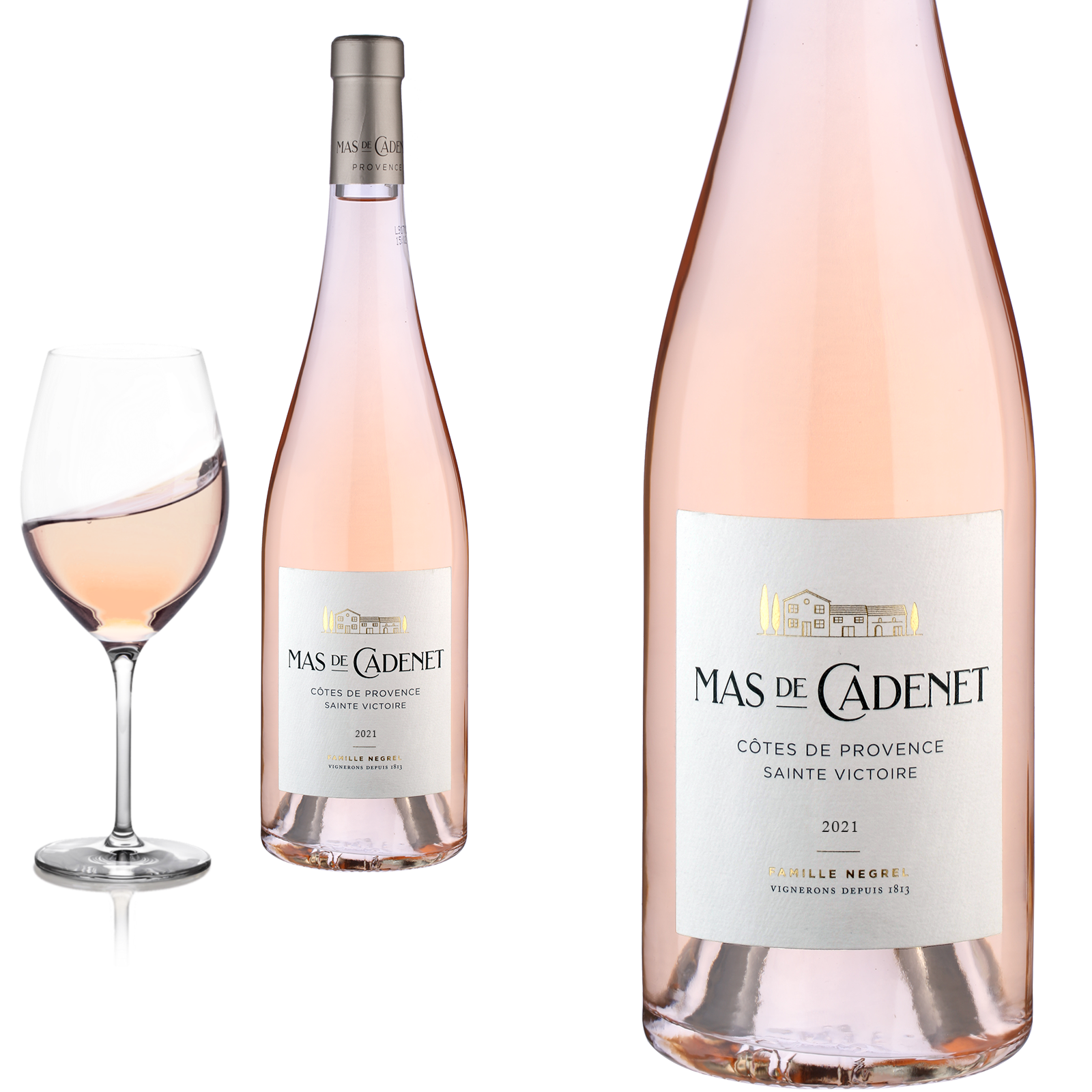 2021 Bio Côtes de Provence Saint Victoire von Mas de Cadenet - Roséwein