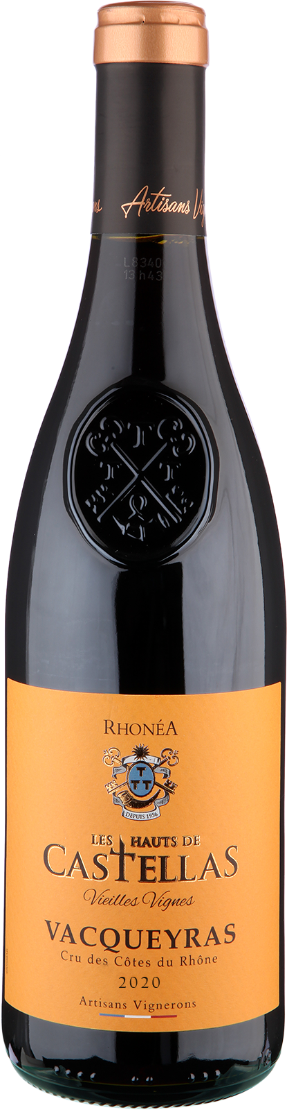 2020 Vacqueyras Haut Castellas von Vignerons de Caractère Vacqueyras - Rotwein