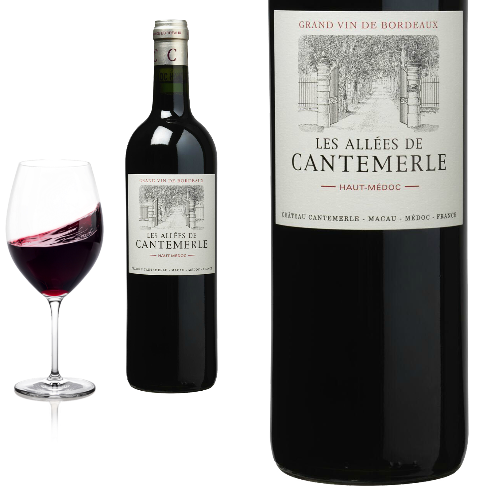 2016 Haut Médoc Les Allées de Cantemerle Rotwein