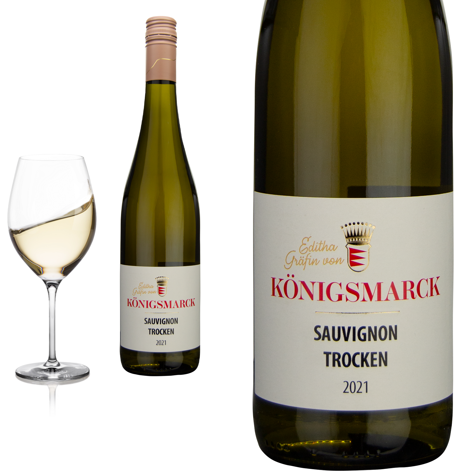 2021 Sauvignon Pfalz trocken von Editha Gräfin von Königsmarck - Weißwein
