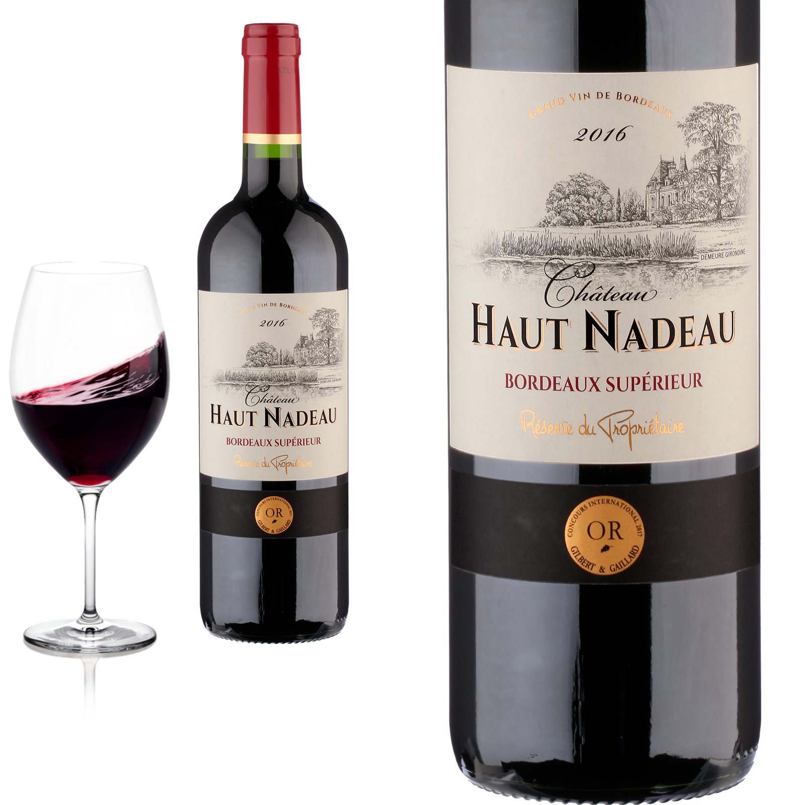 2016 Bordeaux Supérieur von Château Haut Nadeau - Rotwein