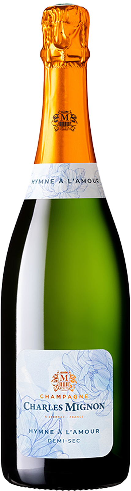 Champagne L'HYMNE A L'AMOUR Blanc DEMI-SEC von Charles Mignon