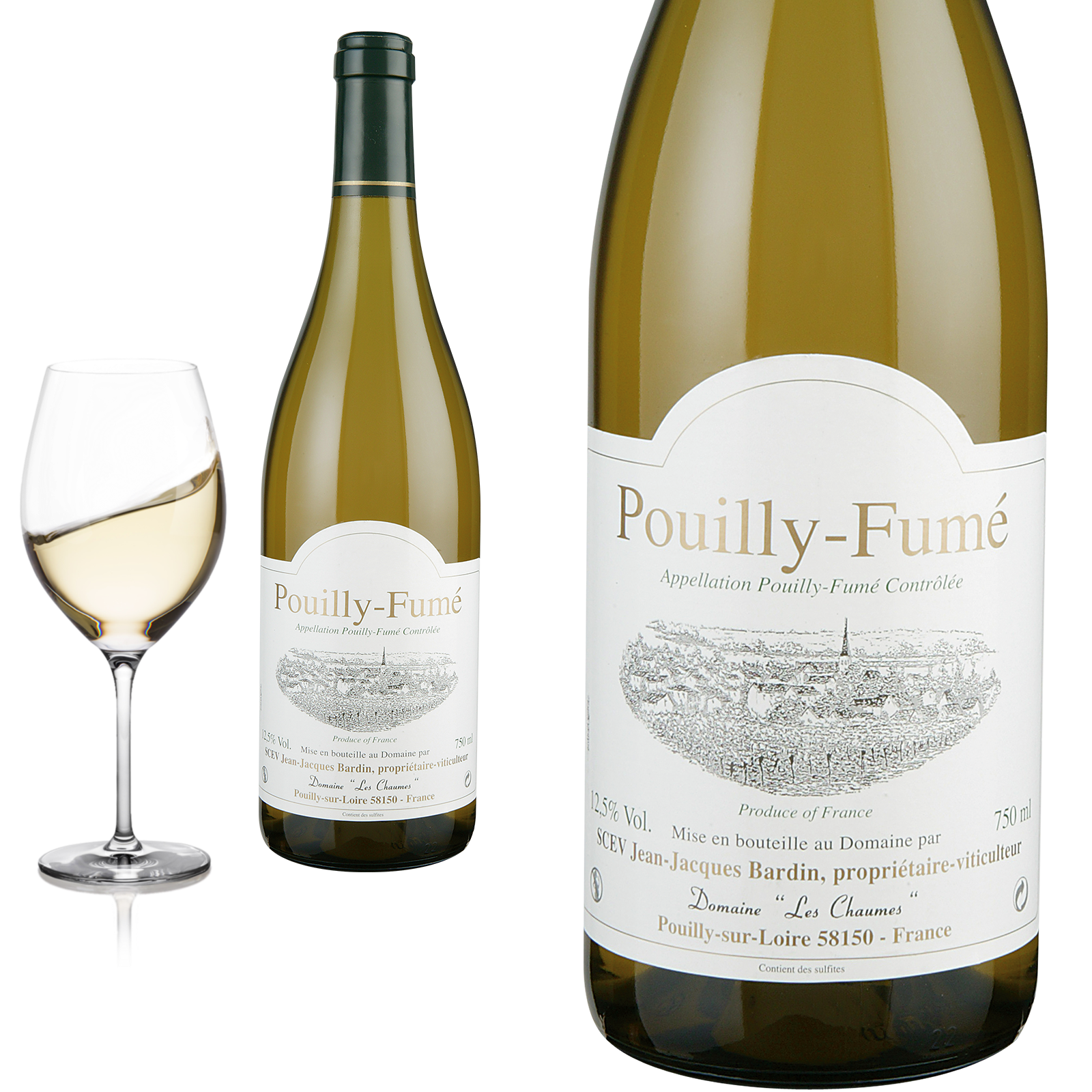 2024 Pouilly Fumé Domaine Les Chaumes von Jean-Jacques Bardin - Weißwein