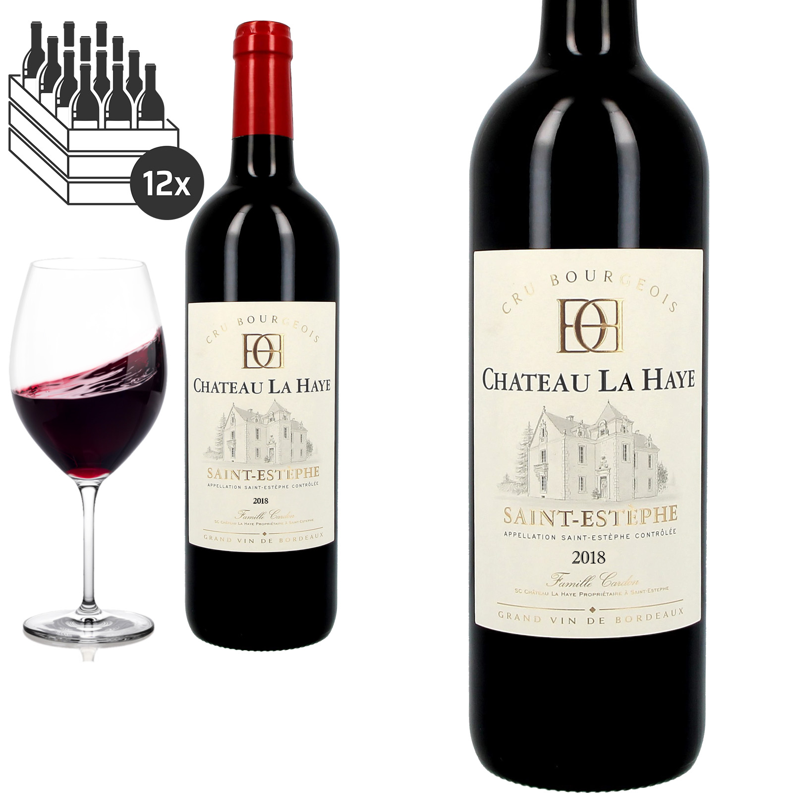 2018 Saint-Estèphe Cru Bourgeois Supérieur Château La Haye - Rotwein